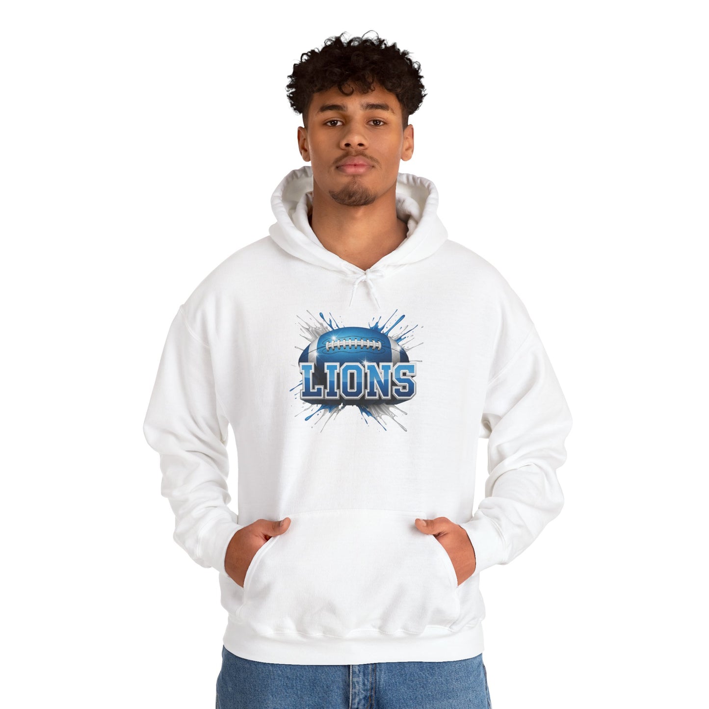 Detroit Football Hoodie, Detroit Team Hoodie, Football Gift for Detroit Fans, Game Day Sports Fan Apparel, Football Fan Gift