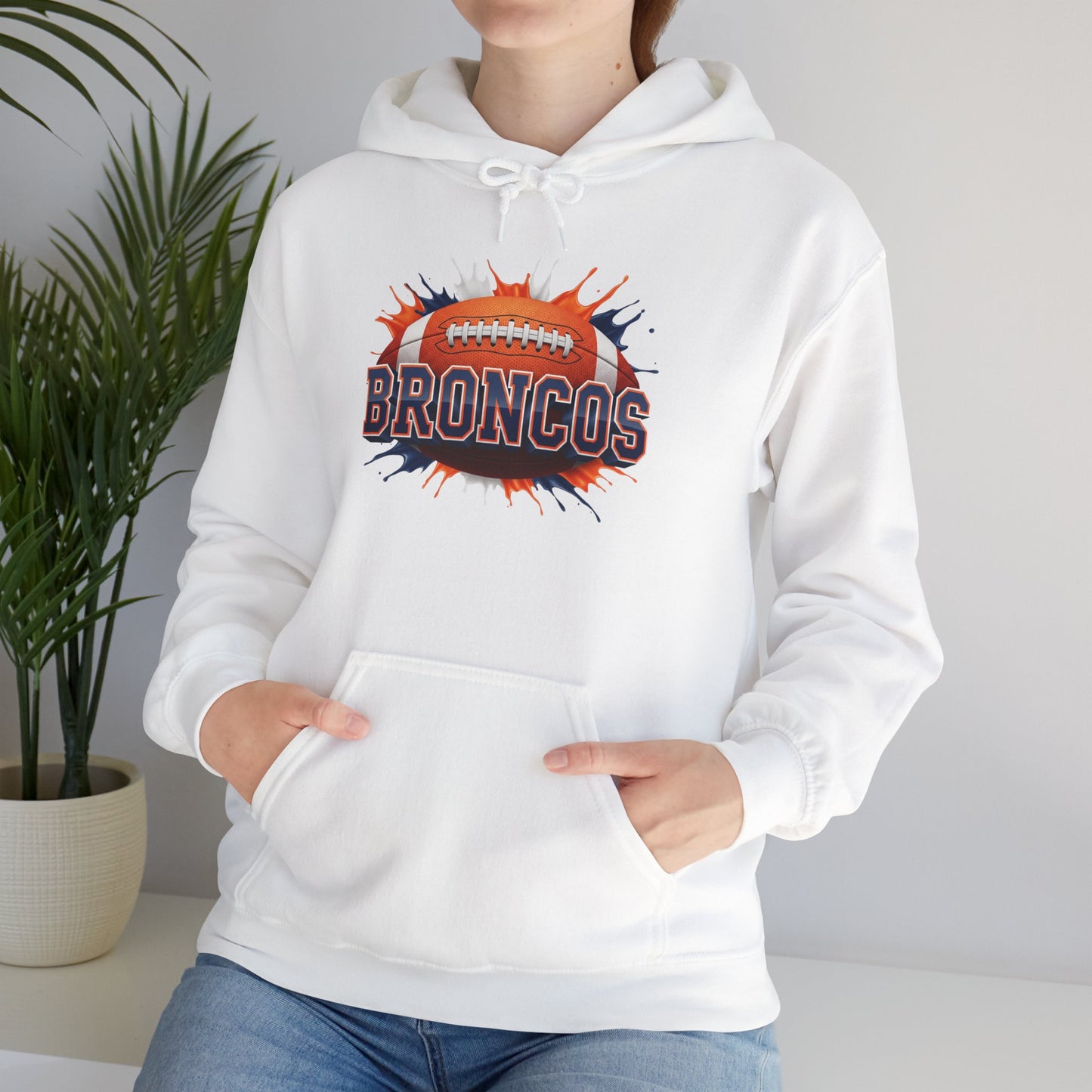 Denver Football Hoodie, Denver Team Hoodie, Football Gift for Denver Fans, Game Day Sports Fan Apparel, Football Fan Gift