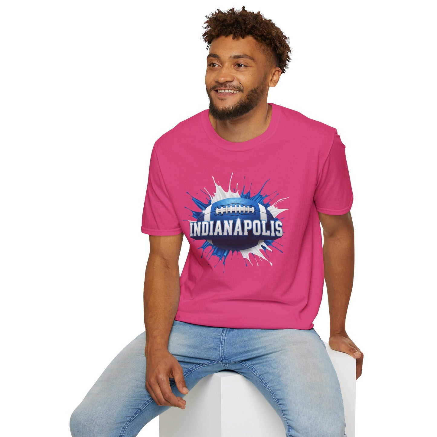 Indianapolis Football Unisex T-Shirt, Indianapolis Team Tee, Football Gift for Indianapolis Fans, Game Day Shirt, Sports Fan Apparel Tee