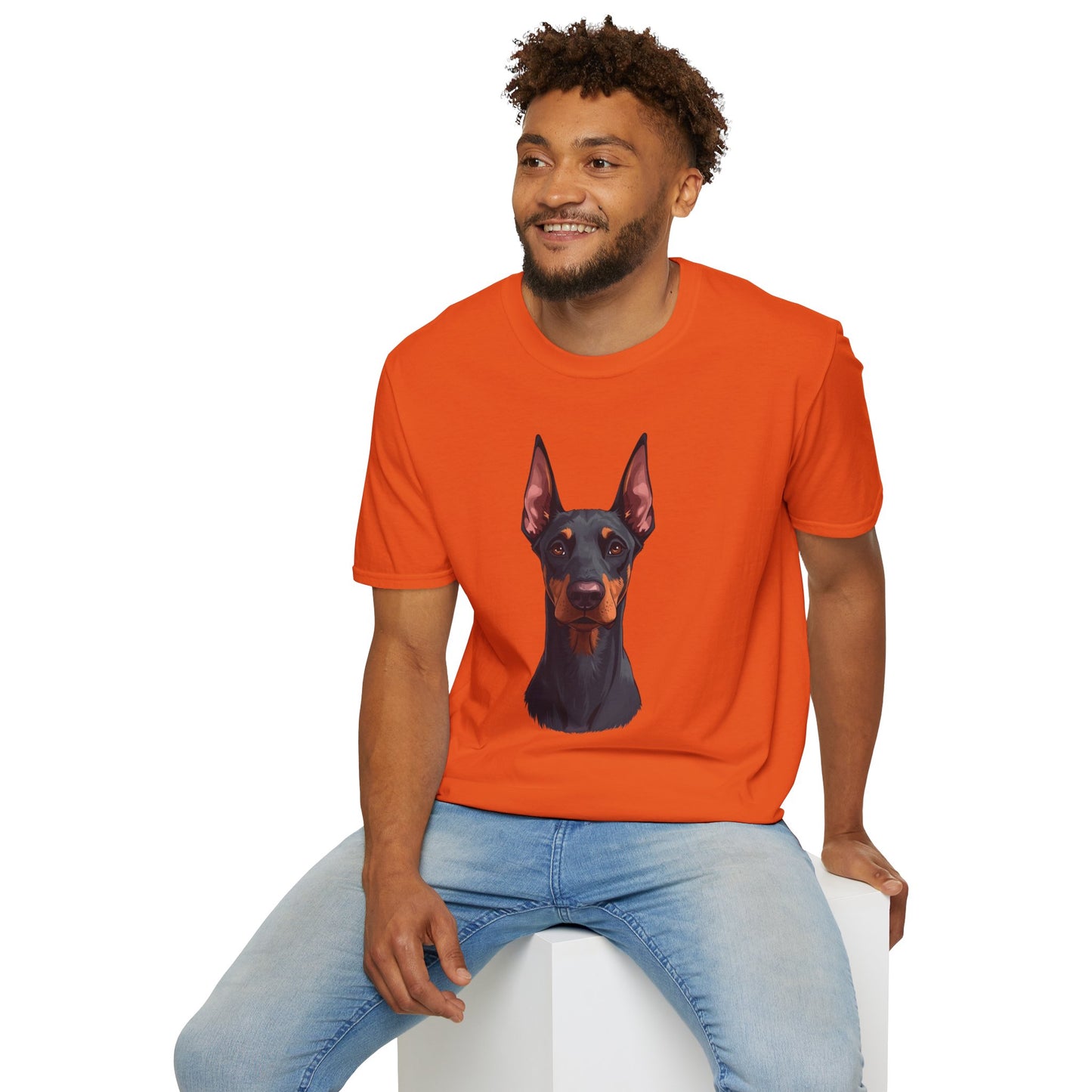 Doberman Dog Portrait Shirt – Doberman Dog Lover Gift, Cute Dog Mom Tee, Dog Dad Shirt, Pet Breed Apparel