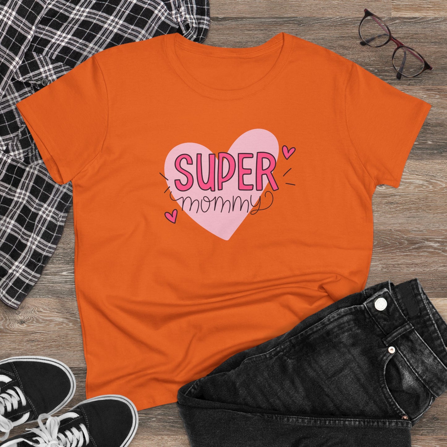 Super Mommy T-Shirt, Gift for Mom, Cute Summer Top, Mother's Day Gift, Family Gatherings, Casual Wear, Mom's Birthday, Supermom