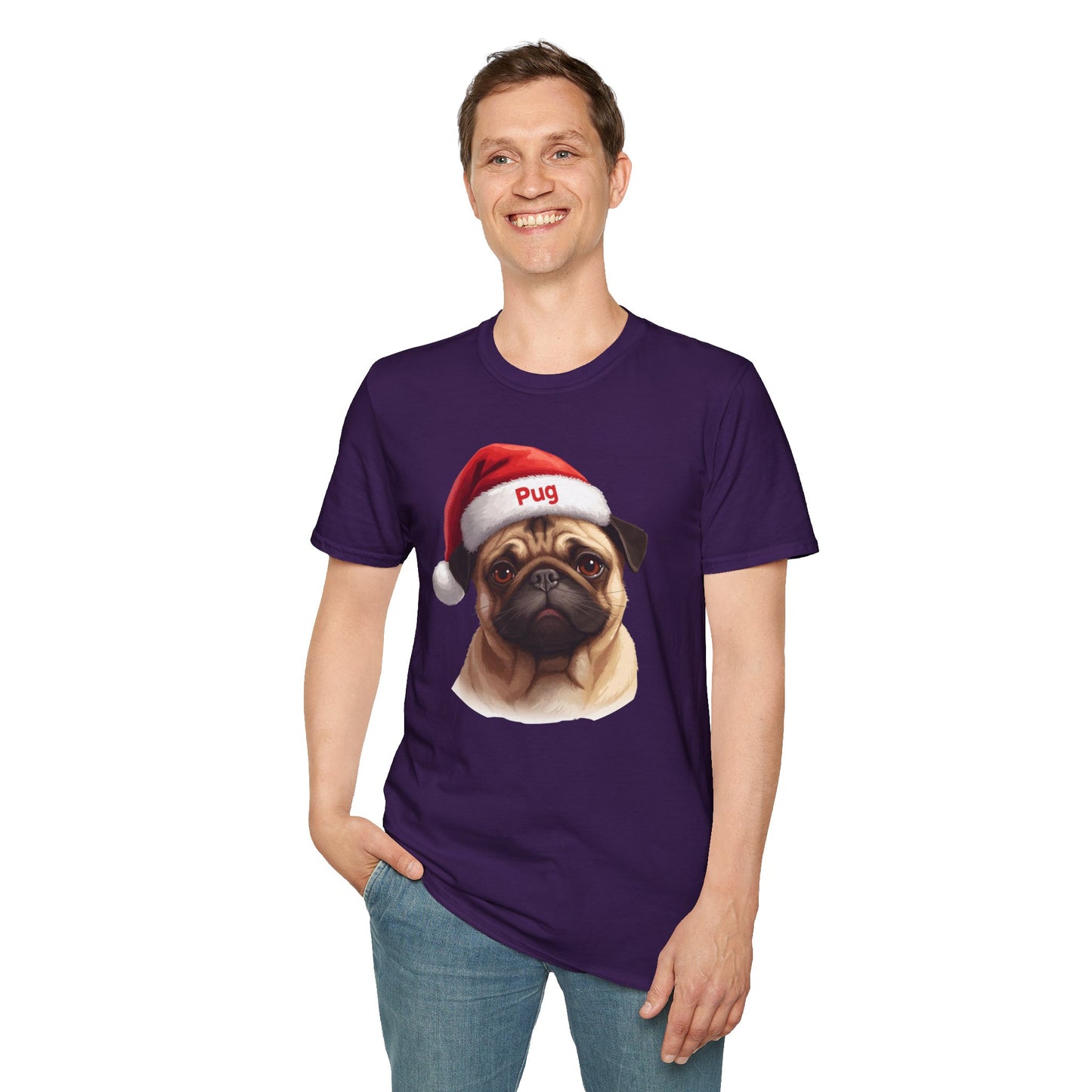 Pug Dog Portrait Shirt – Pug Dog Lover Gift, Cute Dog Mom Tee, Dog Dad Shirt, Pet Breed Apparel