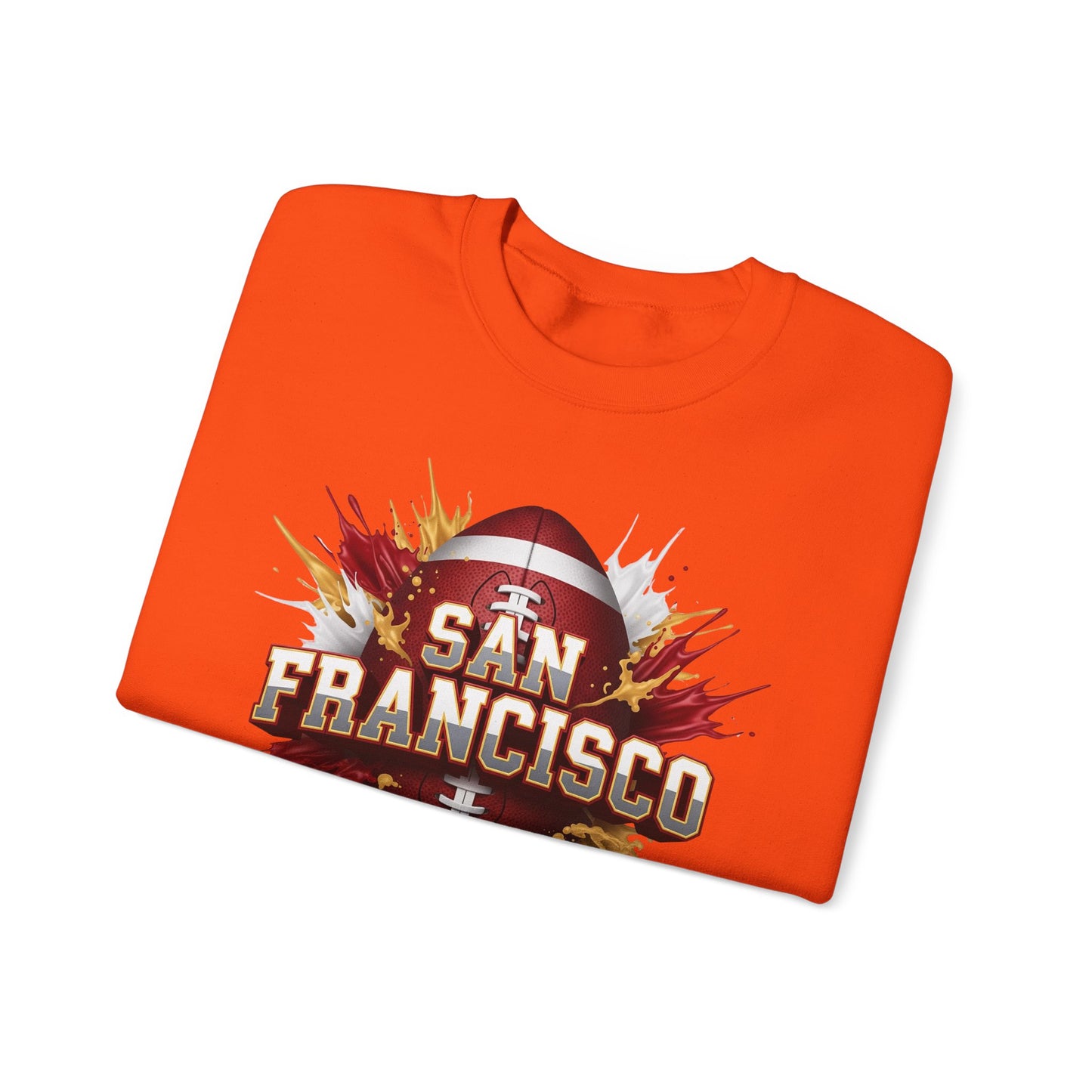 San Francisco Football Sweatshirt, San Francisco Team Sweatshirt, Football Gift for San Fran Fans, Game Day Fan Apparel, Football Fan Gift