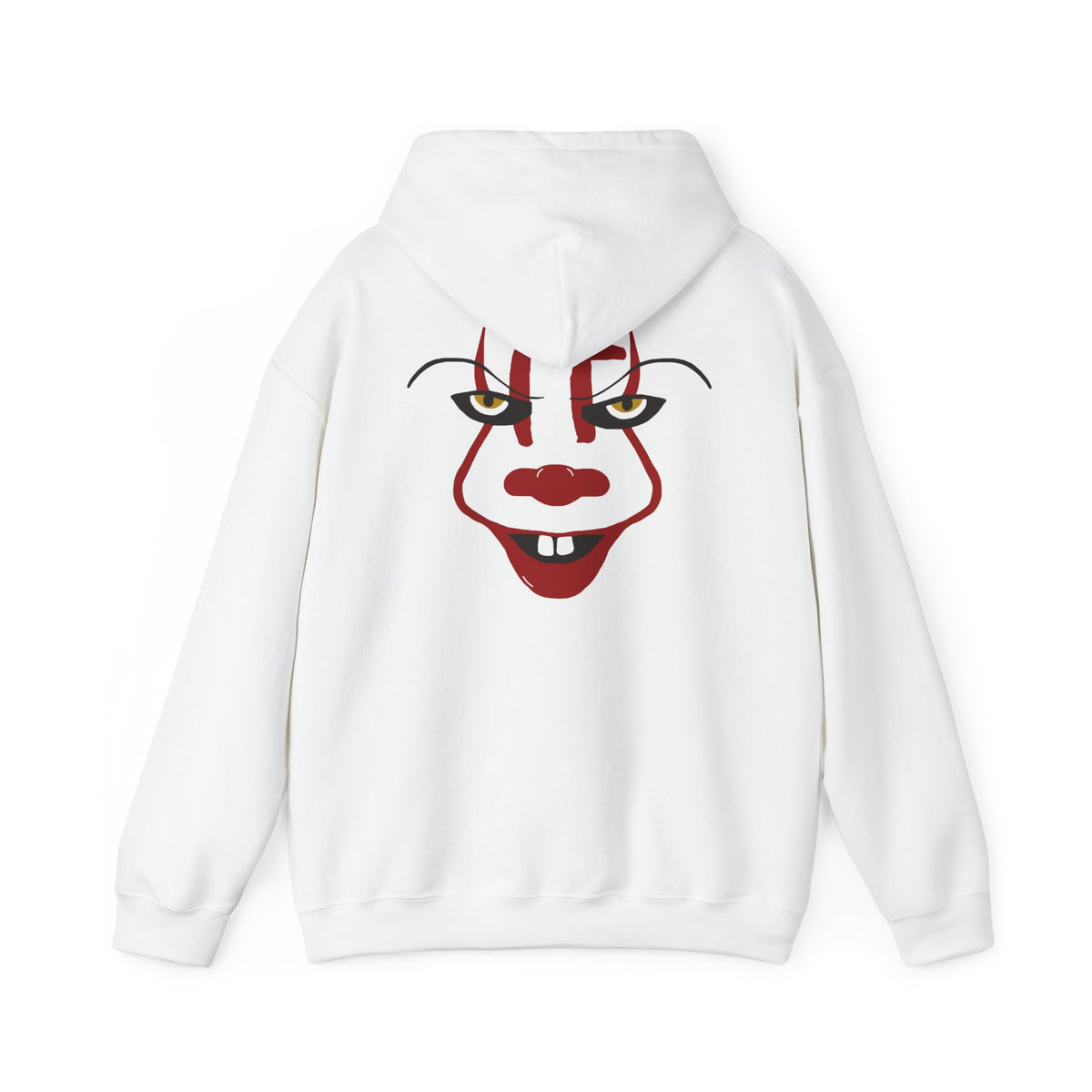 Pennywise IT Unisex Hoodie for Halloween, Scary Clown Pullover, Horror Movie Sweatshirt, Halloween Costume Hoodie, Creepy Clown Jumper