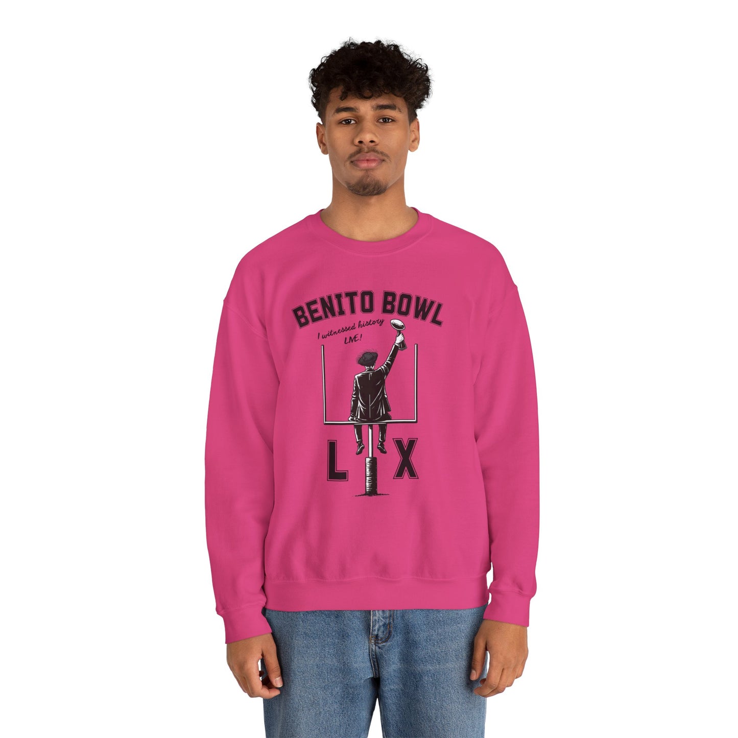 Benito Bowl LX Witnessed History Live Halftime Sweatshirt, Football Fan Gift, Benito Sweatshirt, Puerto Rico Boricua Heritage