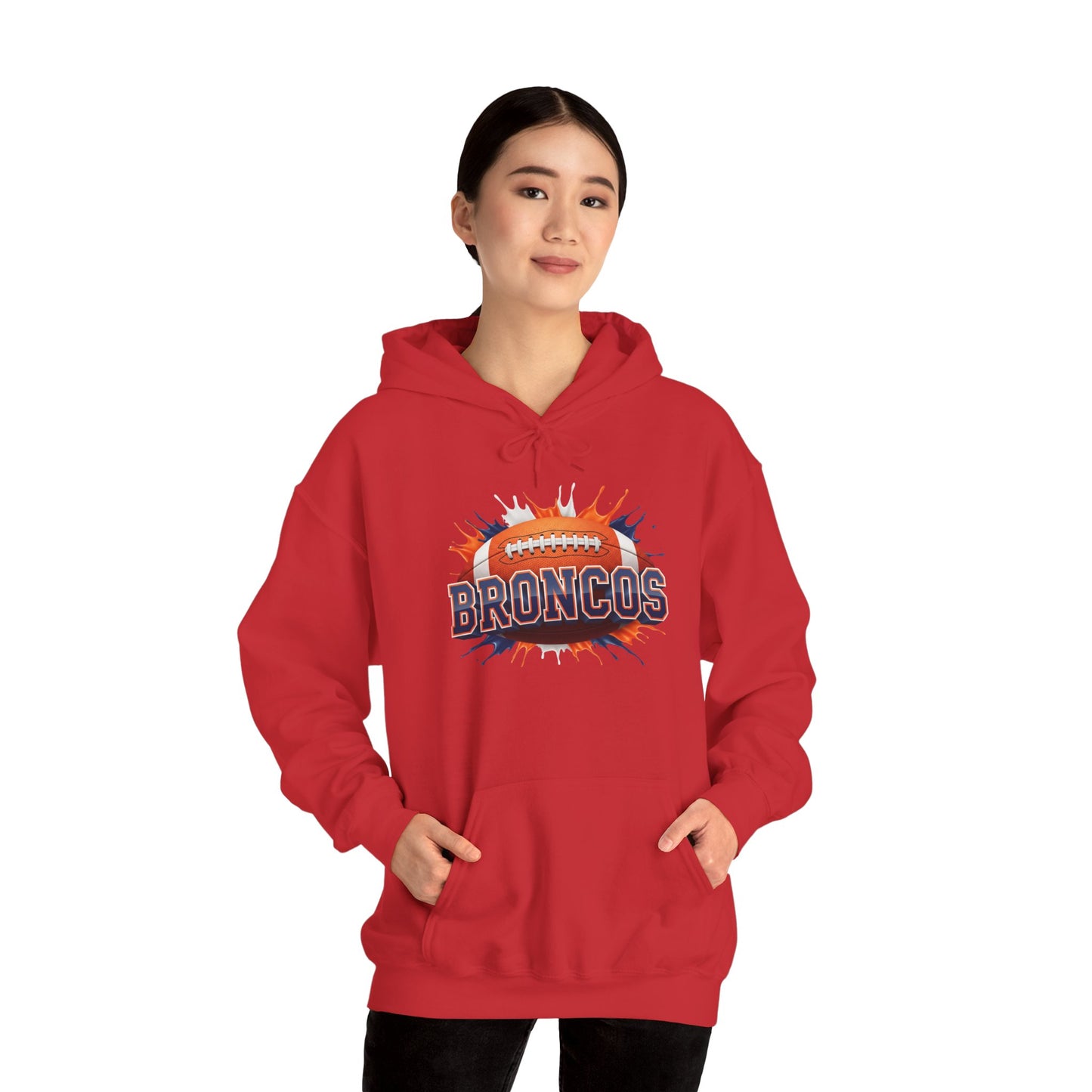 Denver Football Hoodie, Denver Team Hoodie, Football Gift for Denver Fans, Game Day Sports Fan Apparel, Football Fan Gift