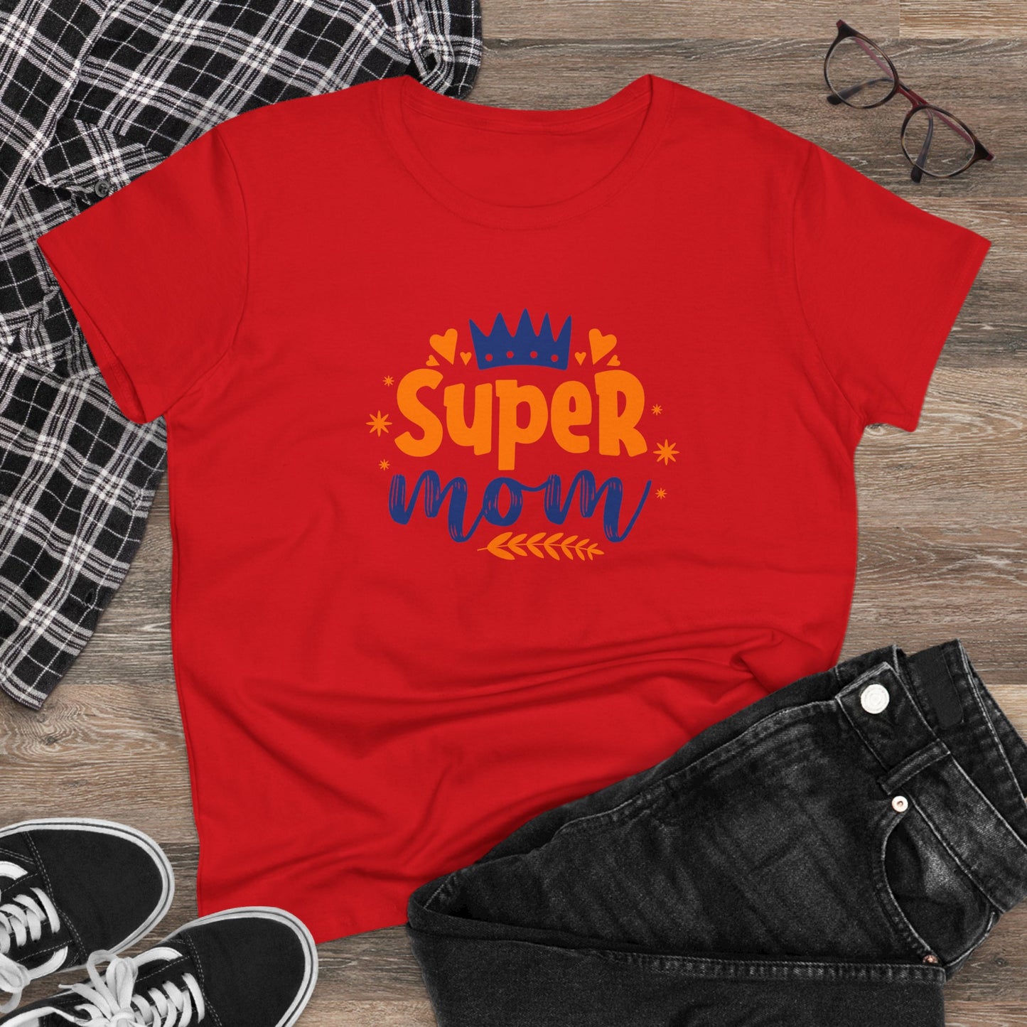 Supermom T-Shirt, Gift for Mom, Cute Summer Top, Mother's Day Gift, Family Gatherings, Casual Wear, Mom's Birthday, Supermom