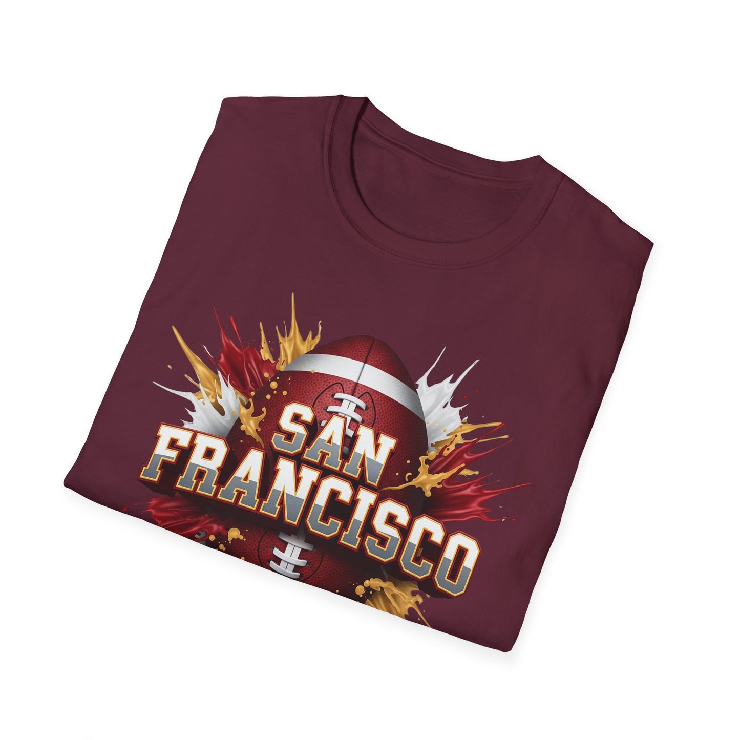 San Francisco Football Unisex T-Shirt, San Francisco Team Tee, Football Gift for San Francisco Fans, Game Day Shirt, Sports Fan Apparel