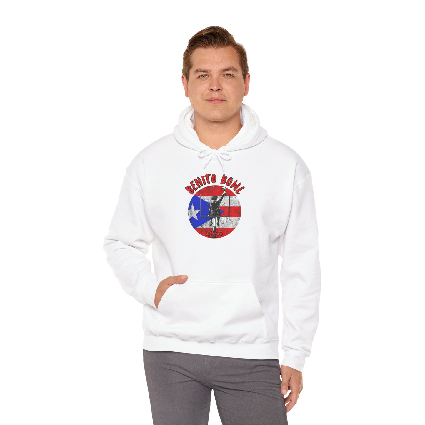 Benito Bowl 2/8/26 Puerto Rico Heritage Hoodie, Boricua Pride Football Fan gift