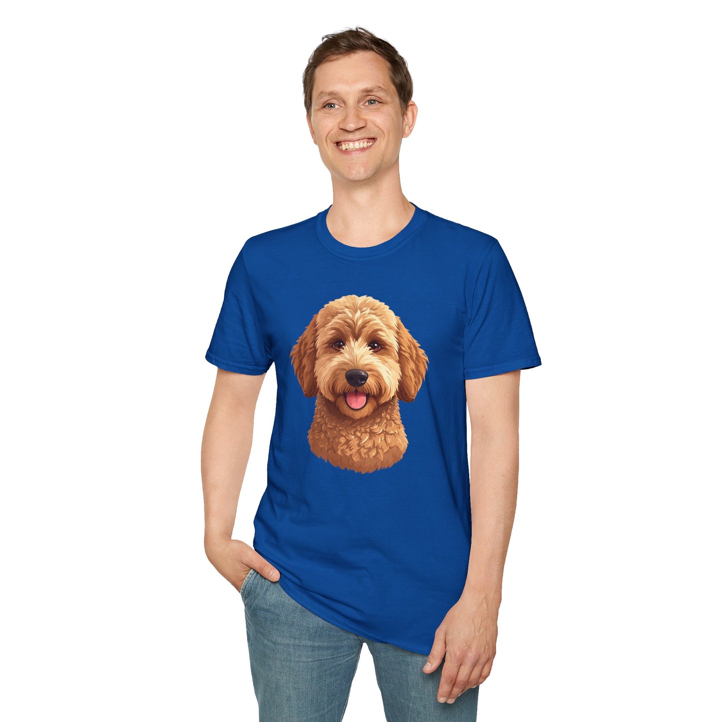 Goldendoodle Dog Portrait Shirt – Goldendoodle Dog Lover Gift, Cute Dog Mom Tee, Dog Dad Shirt, Pet Breed Apparel
