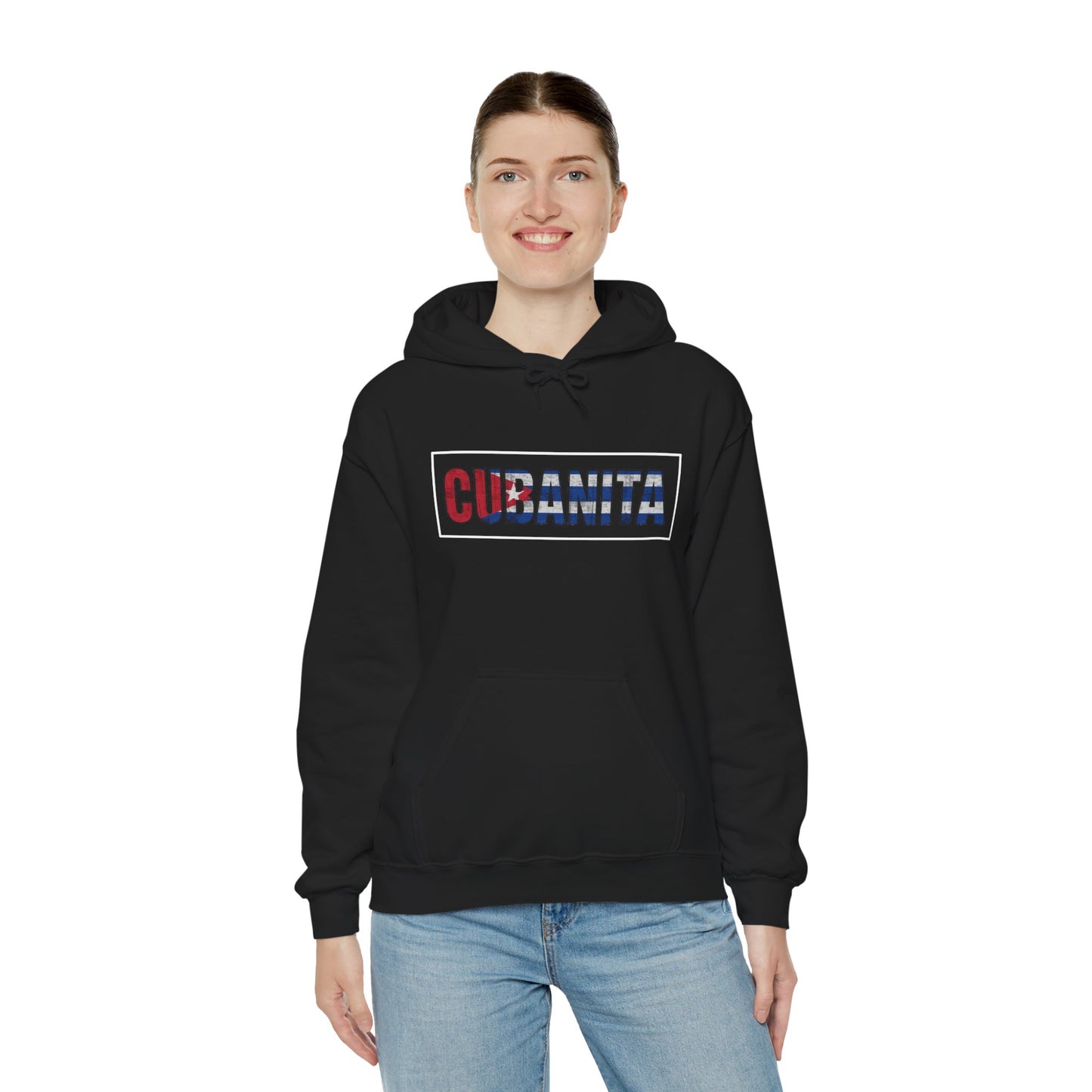 CUBANITA Hoodie – Cuban Flag Hoodie for Women, Latina Pride Hoodie, Cuba Heritage Top, Cuban Culture Graphic Hoodie