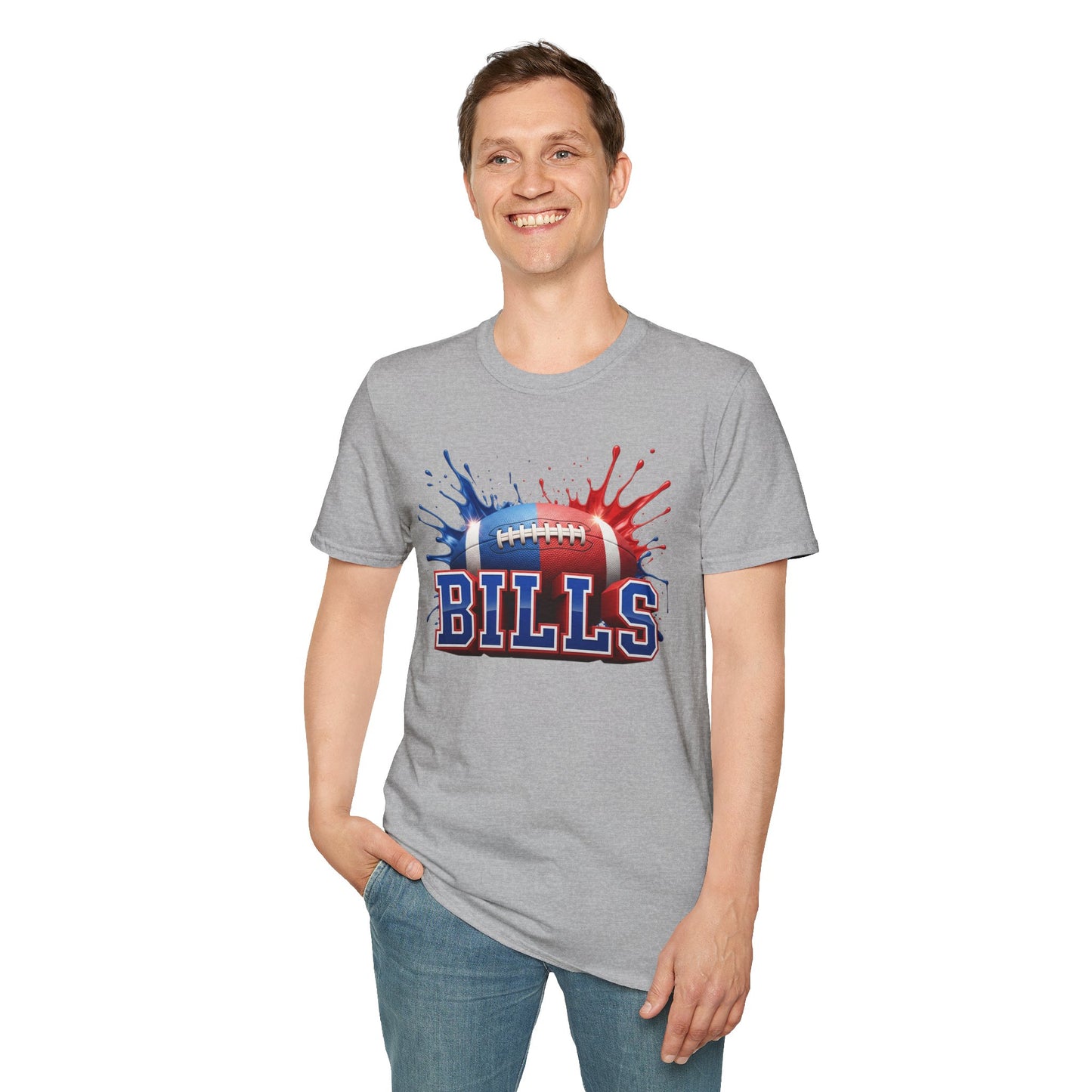 Buffalo Football Unisex T-Shirt, Buffalo Team Tee, Football Gift for Buffalo Fans, Game Day Shirt, Sports Fan Apparel Football Tee