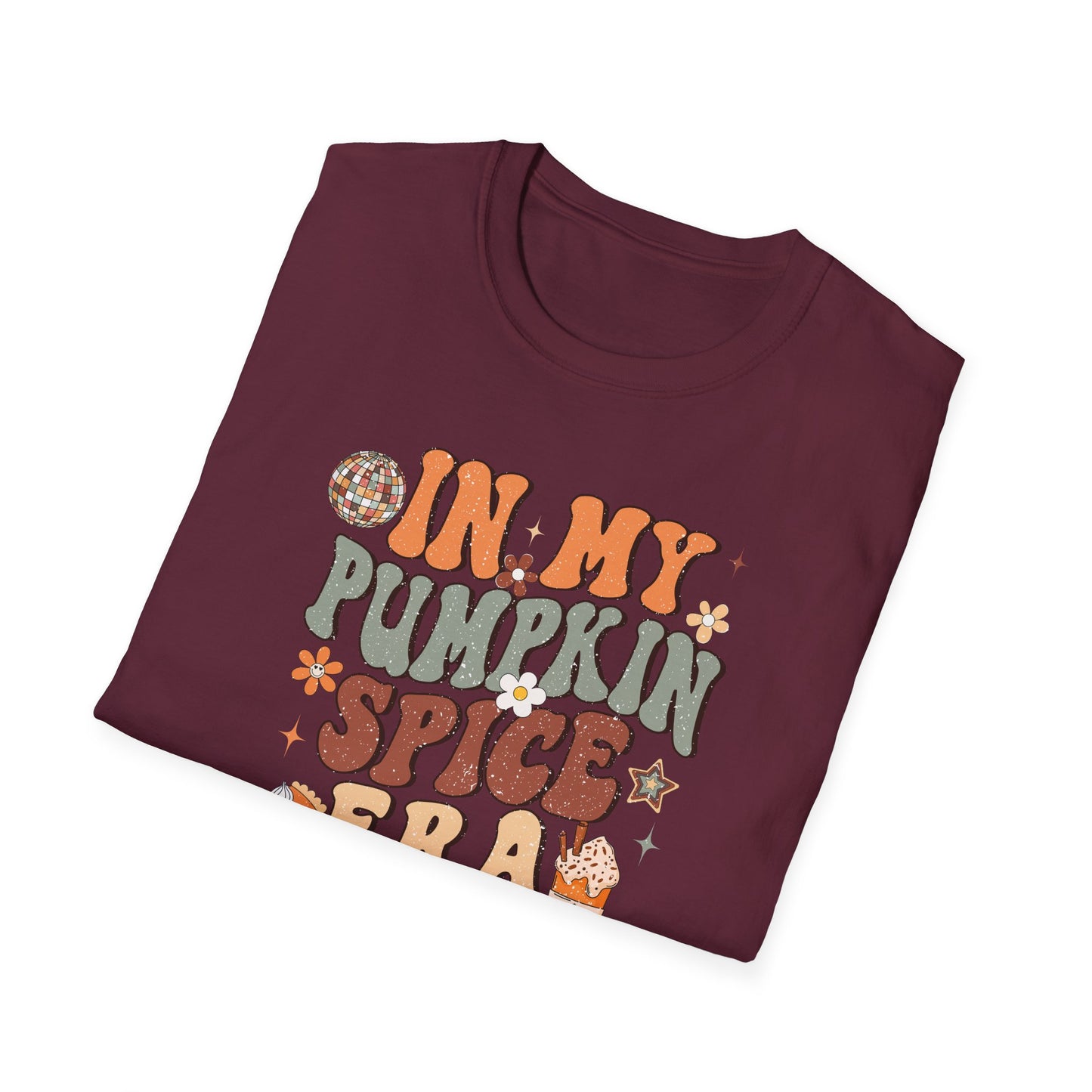 In My Pumpkin Spice Era Fall T-Shirt - Cute Women's Autumn Tee, Thanksgiving Shirt, Pumpkin Thanksgiving Tee, Cozy Fall Tee, Friendsgiving