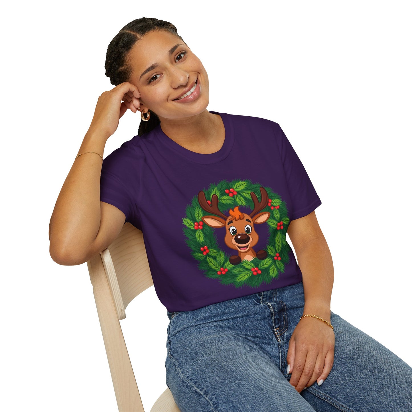 Reindeer in the Wreath Shirt, Family Christmas Shirts, Christmas T Shirt, Holiday Shirt, Cute Xmas Shirt for the family, Holiday Gift