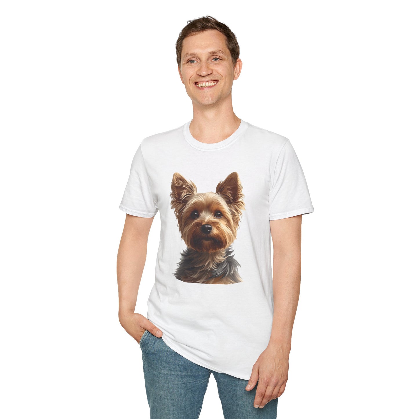 Yorkshire Terrier Dog Portrait Shirt – Yorkie Dog Lover Gift, Cute Dog Mom Tee, Dog Dad Shirt, Pet Breed Apparel