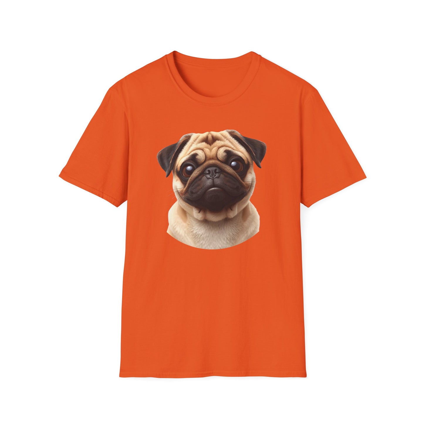 Pug Dog Portrait Shirt – Pug Dog Lover Gift, Cute Dog Mom Tee, Dog Dad Shirt, Pet Breed Apparel