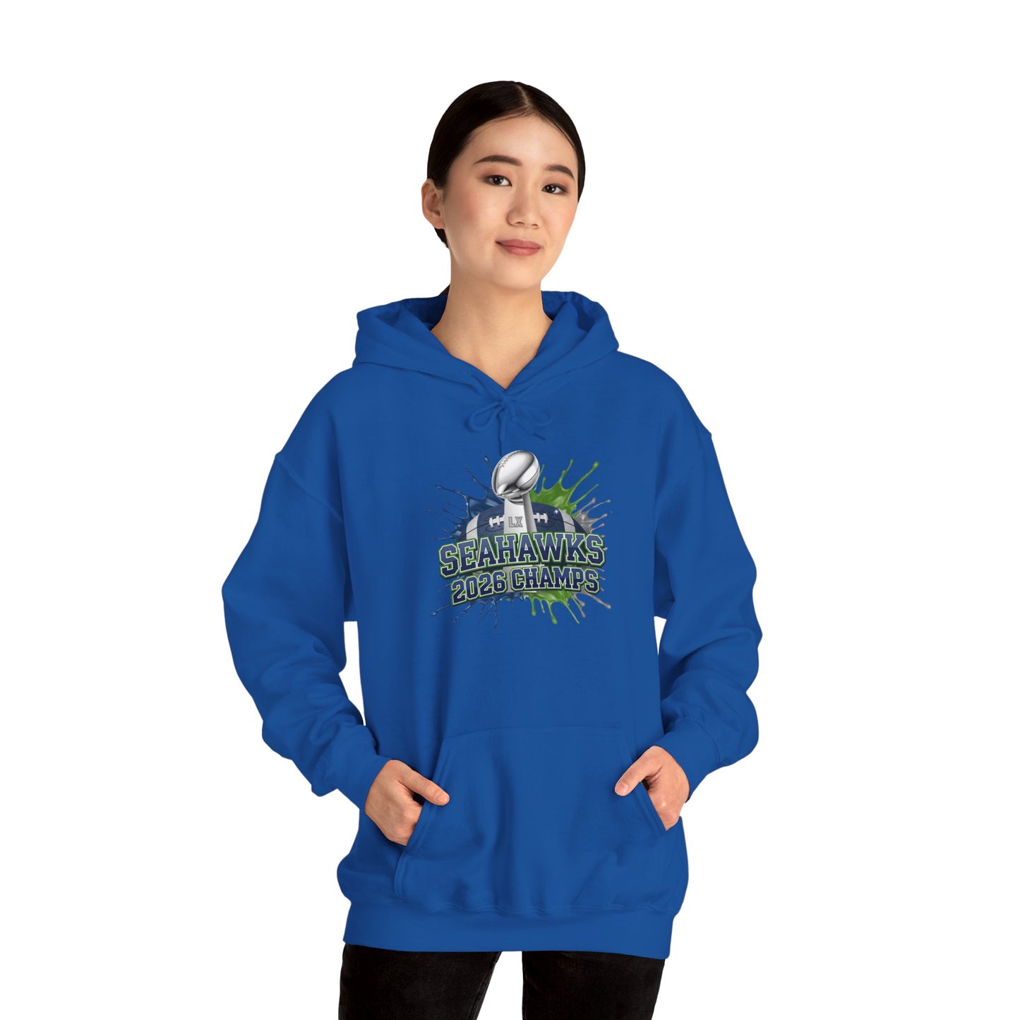 Seahawks 2026 Champions Hoodie – Seahawks Football 12s Fan Hoodie, 2026 football Champs, Football Gift