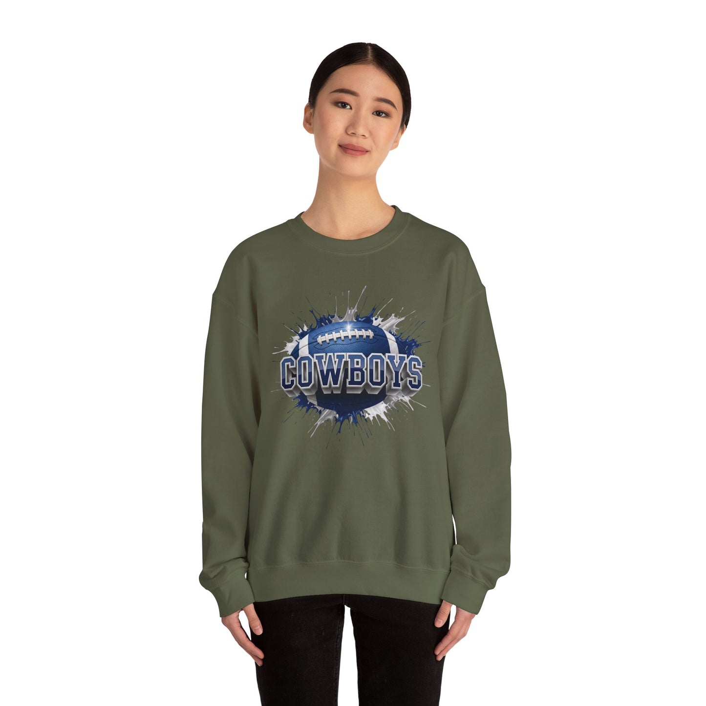 Dallas Football Sweatshirt, Dallas Team Sweatshirt, Football Gift for Dallas Fans, Game Day Sports Fan Football Apparel