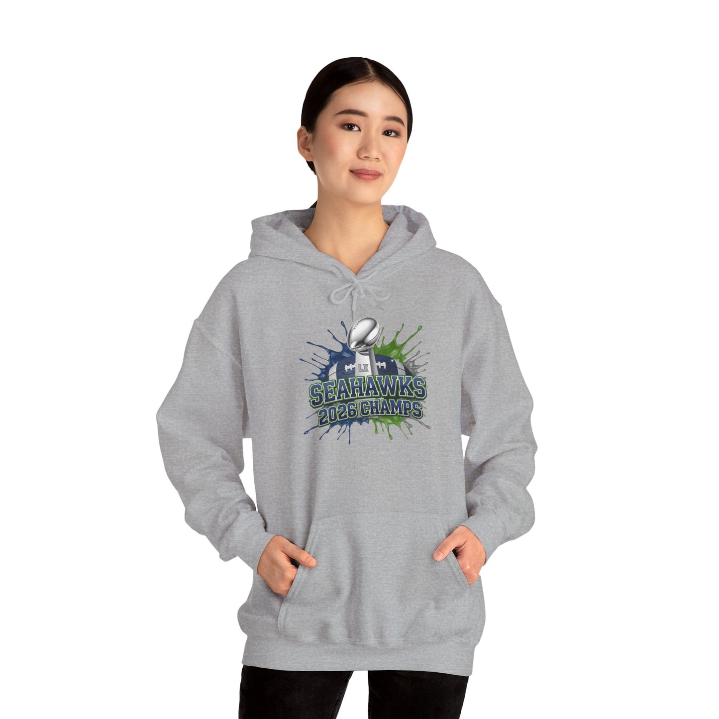 Seahawks 2026 Champions Hoodie – Seahawks Football 12s Fan Hoodie, 2026 football Champs, Football Gift