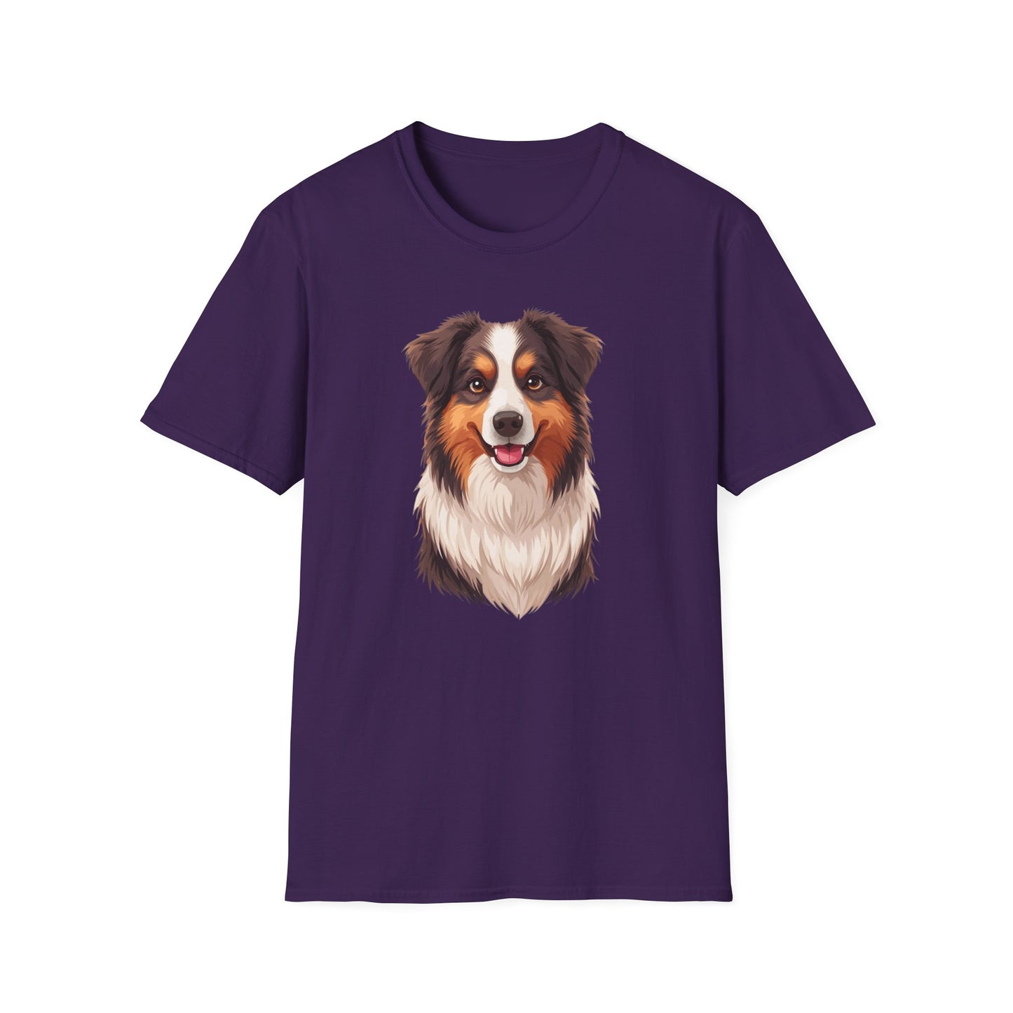 Australian Shepherd Dog Portrait Shirt – Aussie Dog Lover Gift, Cute Dog Mom Tee, Dog Dad Shirt, Pet Breed Apparel