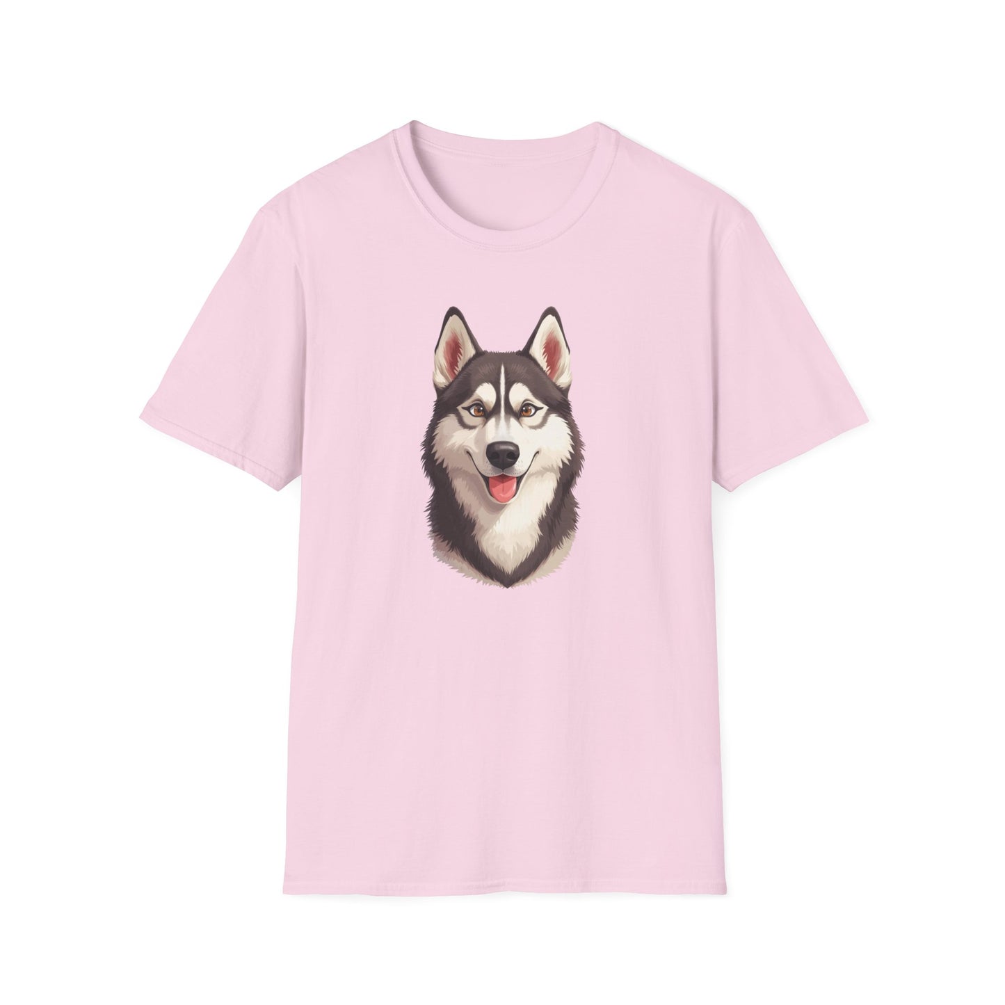 Siberian Husky Dog Portrait Shirt – Husky Dog Lover Gift, Cute Dog Mom Tee, Dog Dad Shirt, Pet Breed Apparel