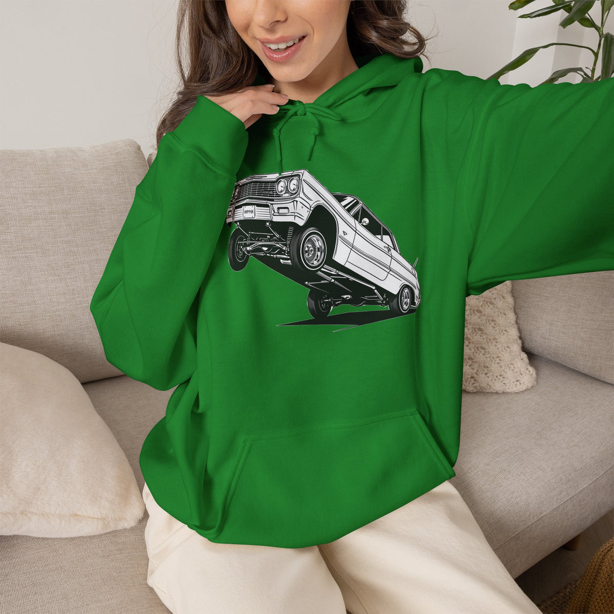 Classic Car Hoodie, Lowrider Car Hoodie, Vintage Auto Hoodie, Car Enthusiast Sweatshirt, Unisex Automotive Hoodie
