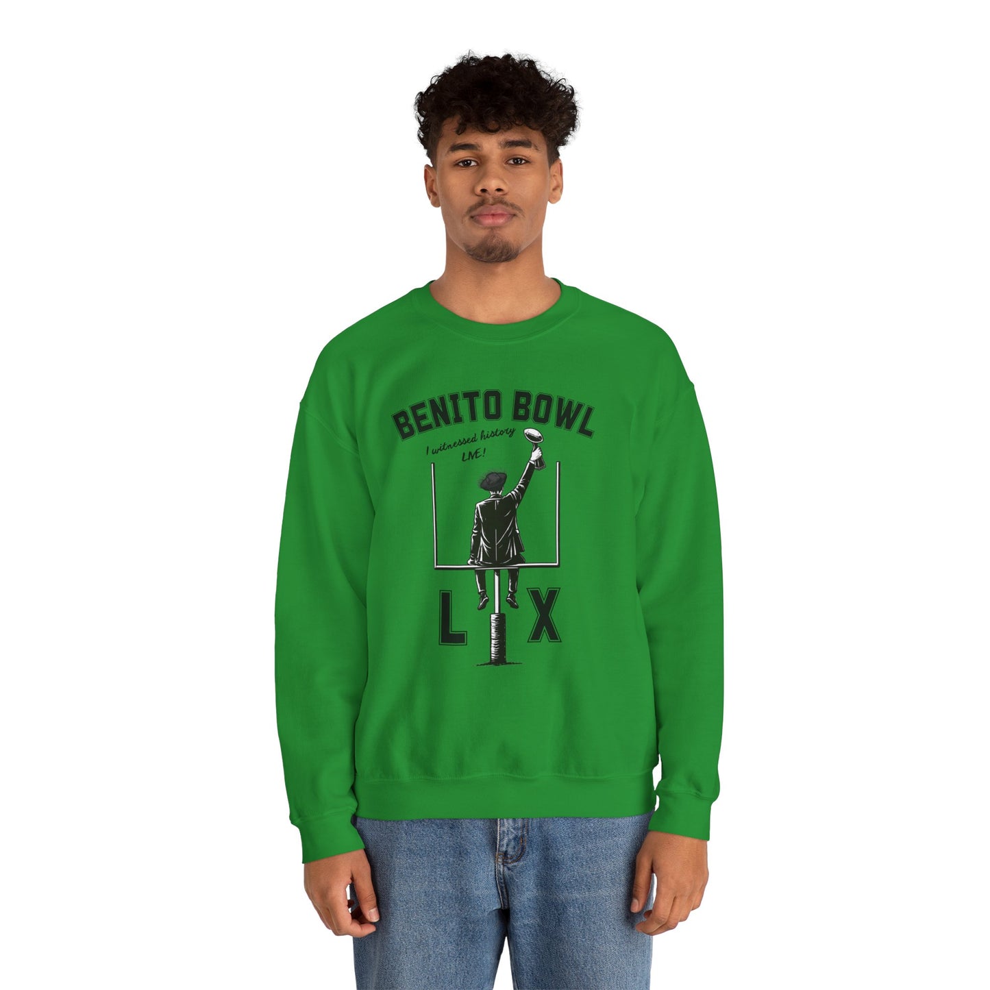 Benito Bowl LX Witnessed History Live Halftime Sweatshirt, Football Fan Gift, Benito Sweatshirt, Puerto Rico Boricua Heritage