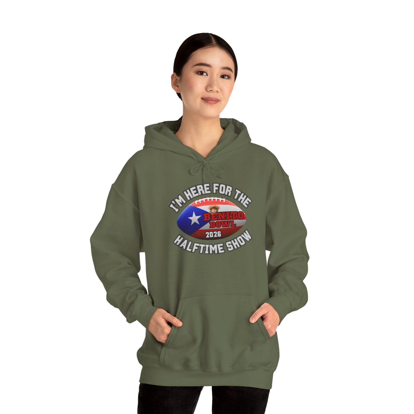 Benito Bowl Halftime Shirt 2026 Hoodie, Benito Bowl Hooded Sweatshirt, Football Fan Gift, Puerto Rico Heritage Hoodie, Boriqua Pride Gift
