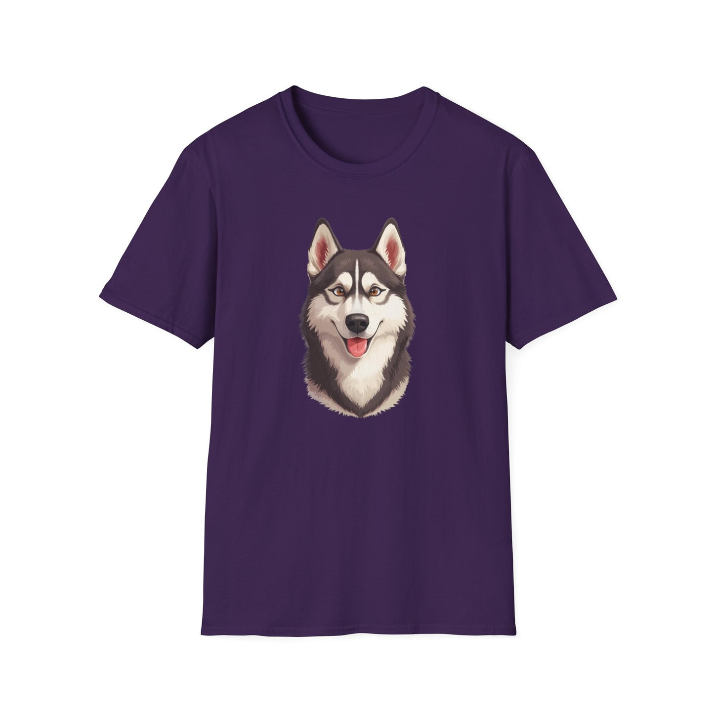 Siberian Husky Dog Portrait Shirt – Husky Dog Lover Gift, Cute Dog Mom Tee, Dog Dad Shirt, Pet Breed Apparel