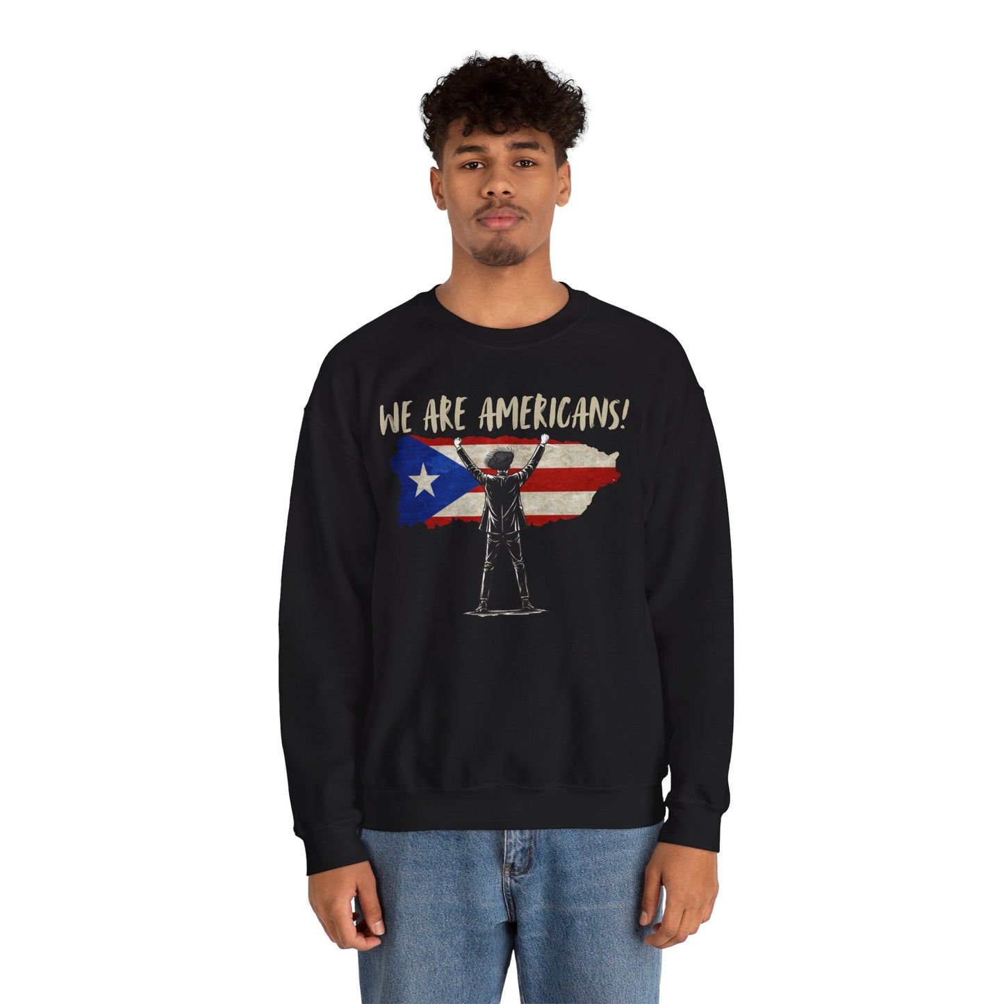 Benito We are Americans Sweatshirt, Benito Bowl, Football Fan Gift, Puerto Rico Boricua Heritage Culture Pride sweatshirt