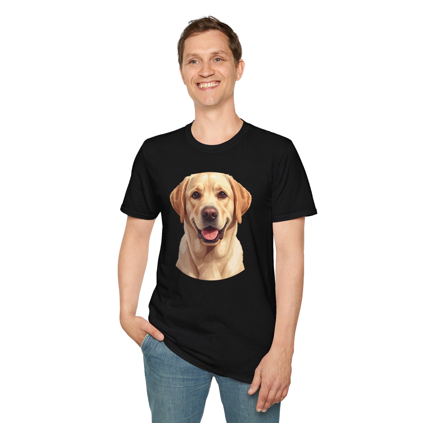 Labrador Retriever Dog Portrait Shirt – Lab Dog Lover Gift, Cute Dog Mom Tee, Dog Dad Shirt, Pet Breed Apparel