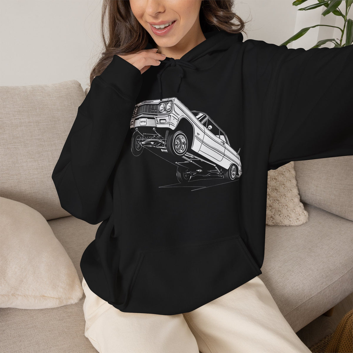 Classic Car Hoodie, Lowrider Car Hoodie, Vintage Auto Hoodie, Car Enthusiast Sweatshirt, Unisex Automotive Hoodie
