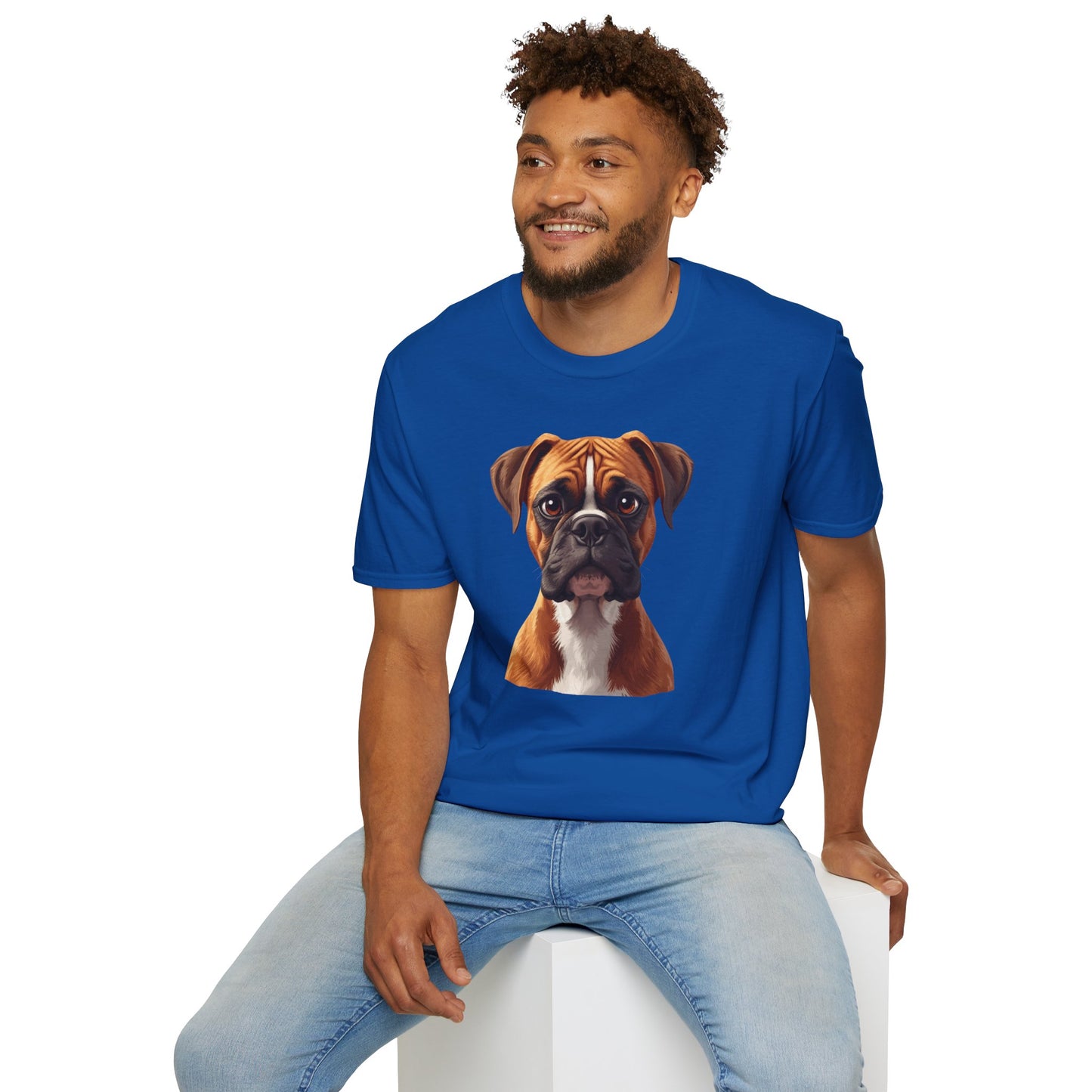 Boxer Dog Portrait Shirt – Boxer Dog Lover Gift, Cute Dog Mom Tee, Dog Dad Shirt, Pet Breed Apparel