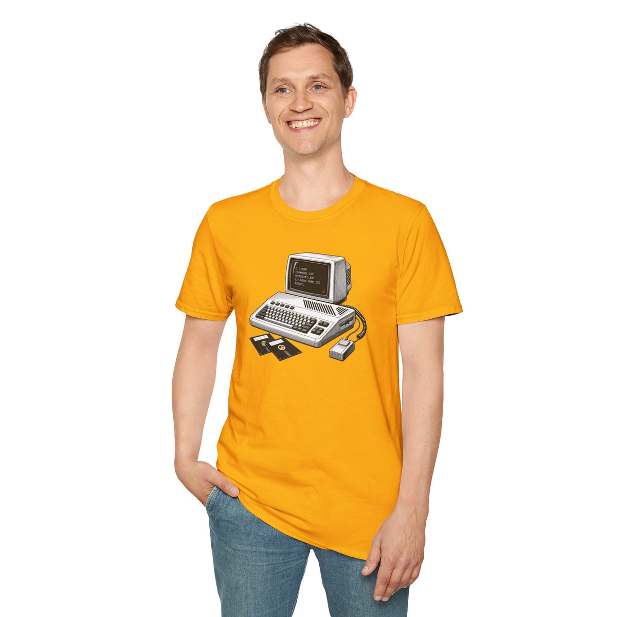 Vintage Computer T-Shirt, Retro Tech Shirt, Floppy Disk Tee, Programmer Gift, Computer Nerd Shirt