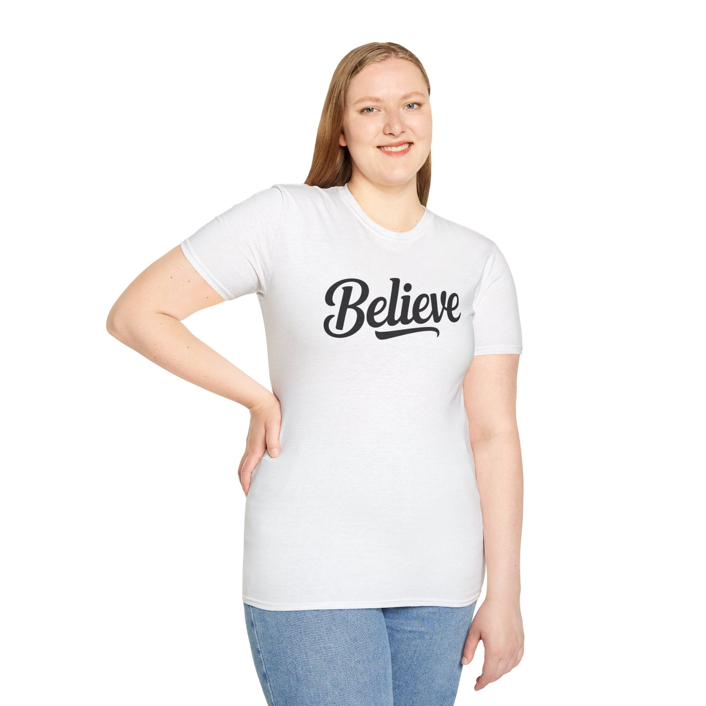 Believe T-Shirt – Inspirational Faith Shirt, Christian Motivational Tee, Positive Encouragement Apparel