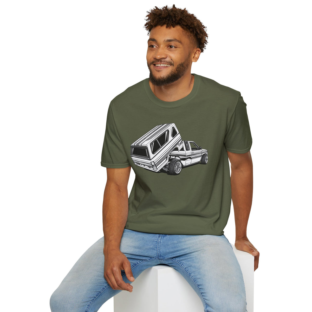 Mini Truck Lowrider Shirt, Lowrider Bed Dancer Truck T-Shirt, Custom Lowered Truck Tee, Car Enthusiast Gift