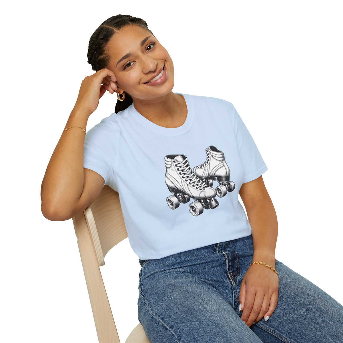 Retro Roller Skates Shirt, Quad Skate T-Shirt, Vintage Roller Rink Tee, Roller Skater Gift
