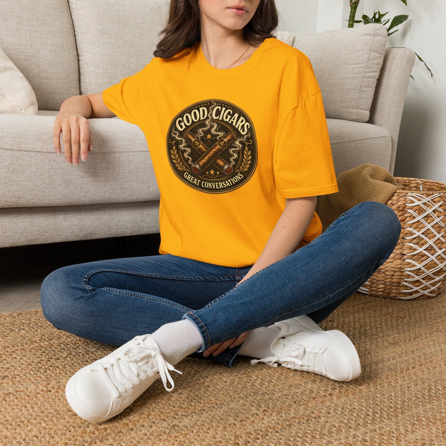 Good Cigars Great Conversations T-Shirt – Cigar Aficionado Graphic Tee