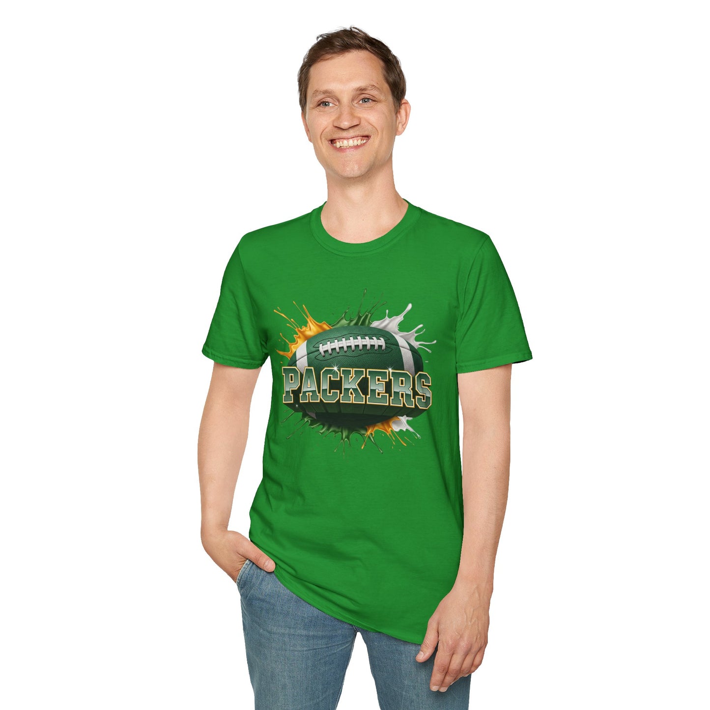 Green Bay Football Unisex T-Shirt, Green Bay Team Tee, Football Gift for Green Bay Fans, Game Day Shirt, Sports Fan Apparel Football Tee