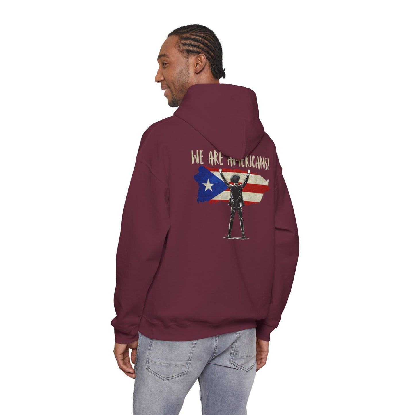 Benito Hoodie We are Americans , Benito Bowl, Football Fan Gift, Puerto Rico Boricua Heritage Culture Pride Hoodie
