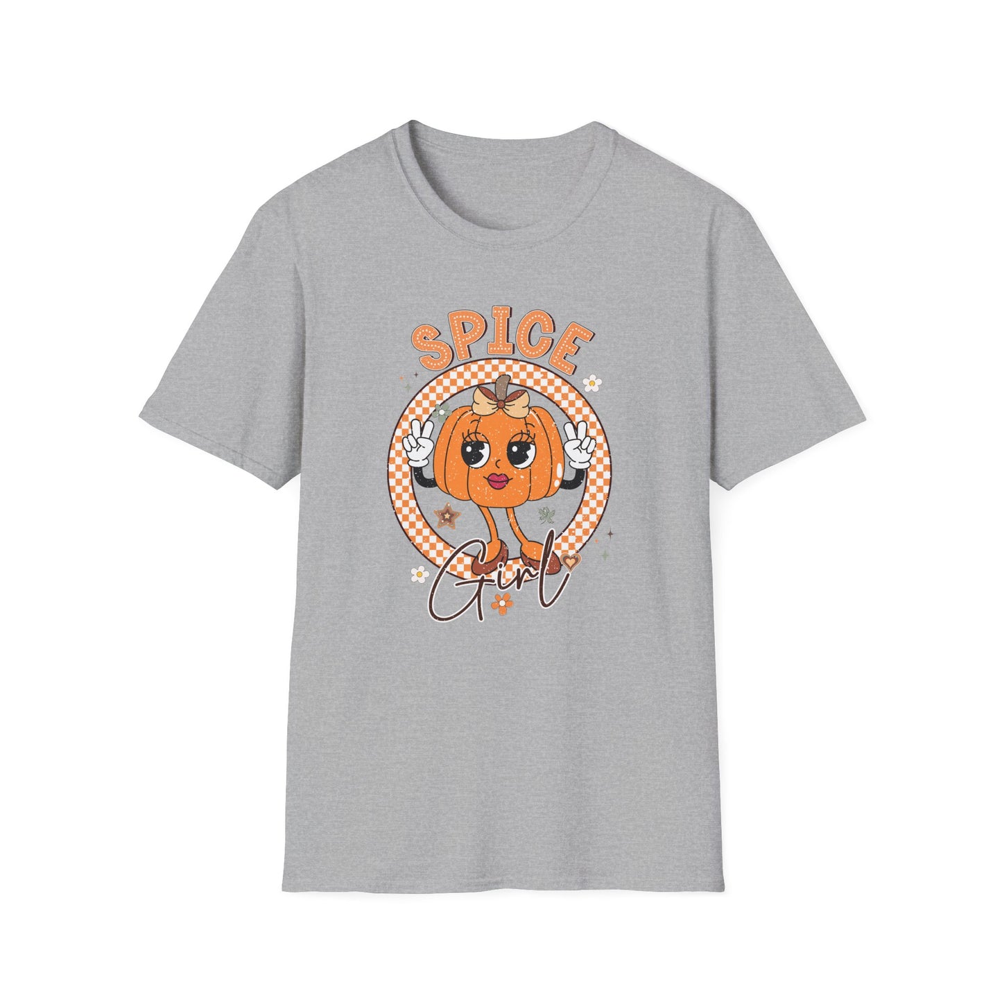 Spice Girl Pumpkin Fall T-Shirt - Cute Women's Autumn Tee, Thanksgiving Shirt, Lady Pumpkin Spice Girl Tee, Cozy Fall Tee for Her