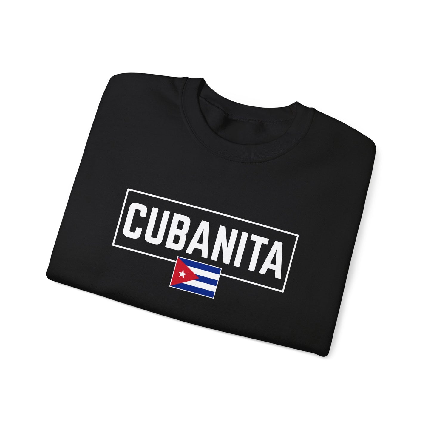 CUBANITA Sweatshirt – Cuban Flag Sweatshirt for Women, Latino Pride Sweatshirt, Cuba Heritage Top, Cuban Culture Graphic Sweatshirt