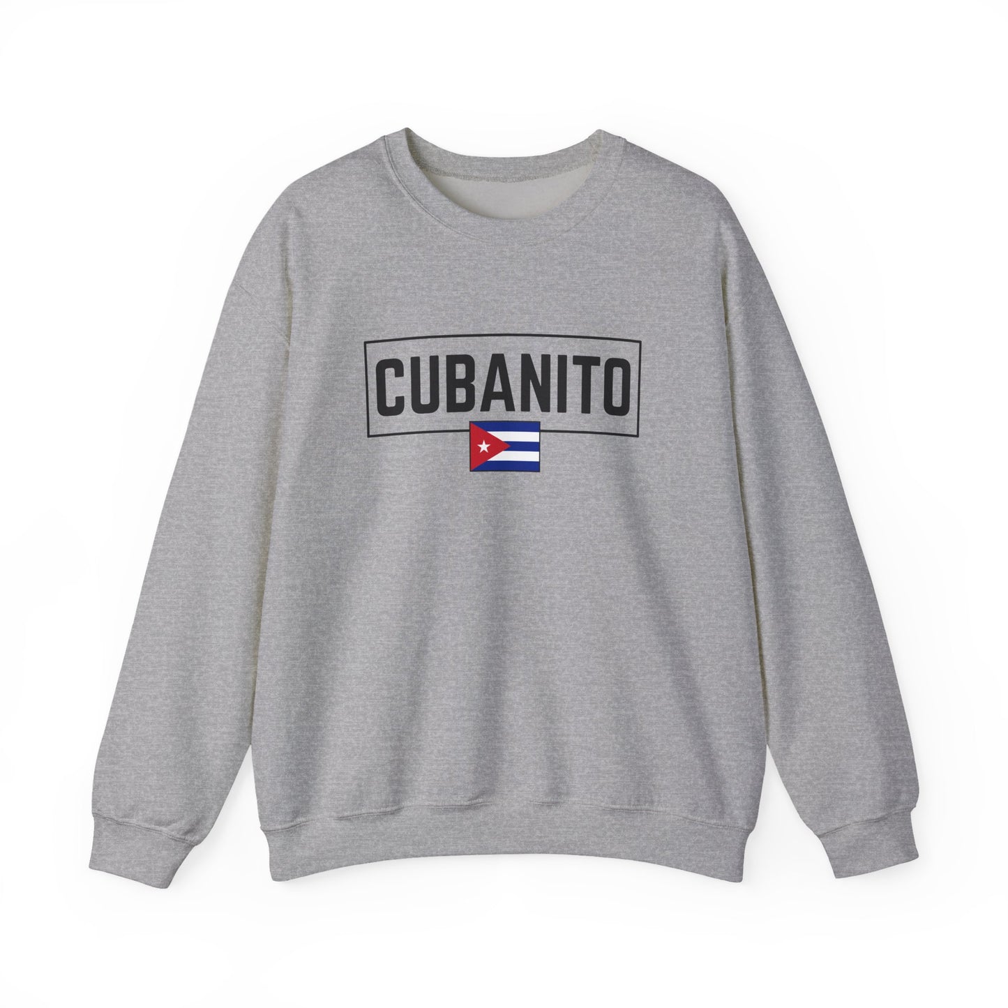 CUBANITO Sweatshirt – Cuban Flag Sweatshirt for Men, Latino Pride Sweatshirt, Cuba Heritage Top, Cuban Culture Graphic Sweatshirt