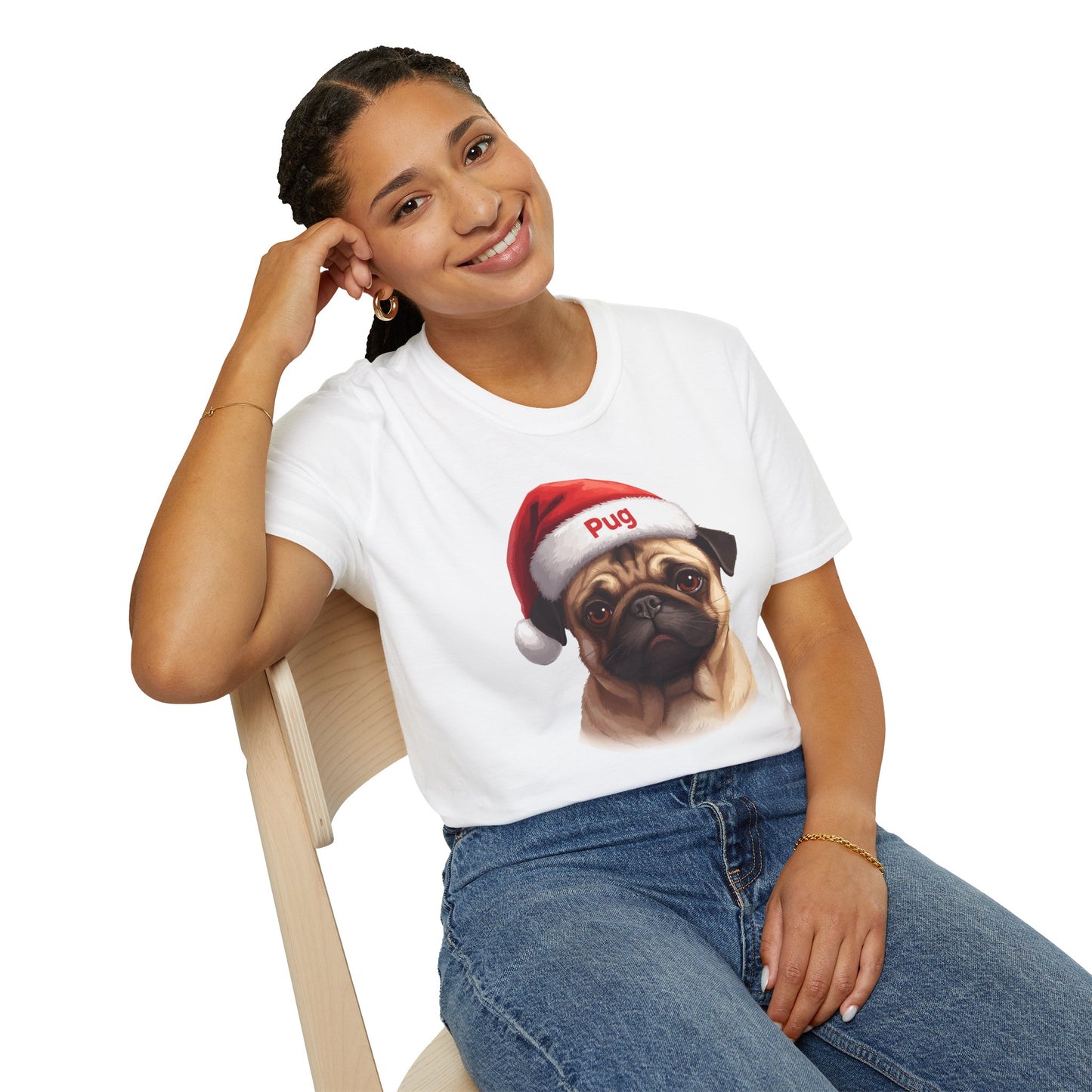Pug Dog Portrait Shirt – Pug Dog Lover Gift, Cute Dog Mom Tee, Dog Dad Shirt, Pet Breed Apparel