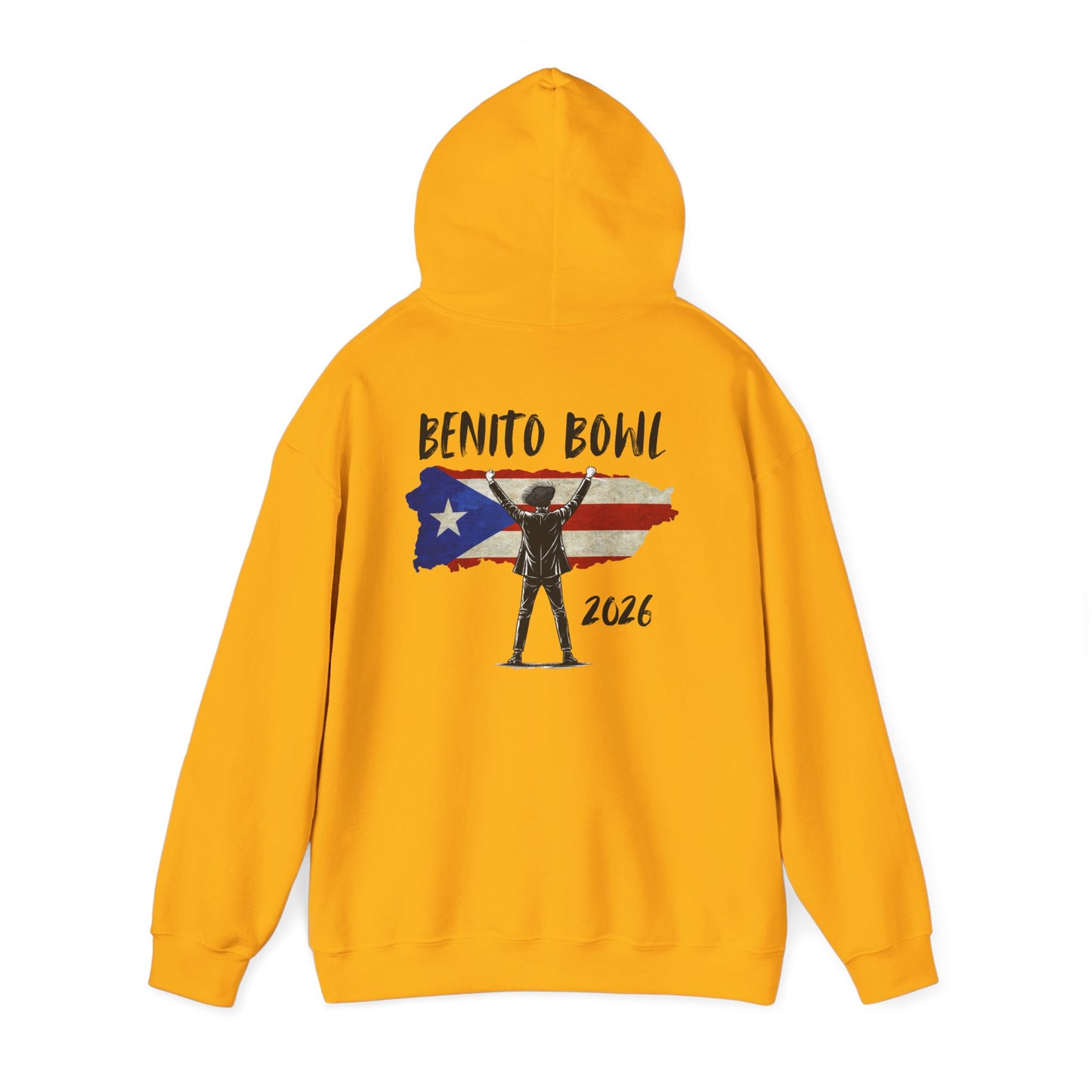 Benito Bowl PR Flag 2026 Hoodie, Benito Bowl XL, Football Fan Gift, Puerto Rico Boricua Heritage Culture Pride Hoodie