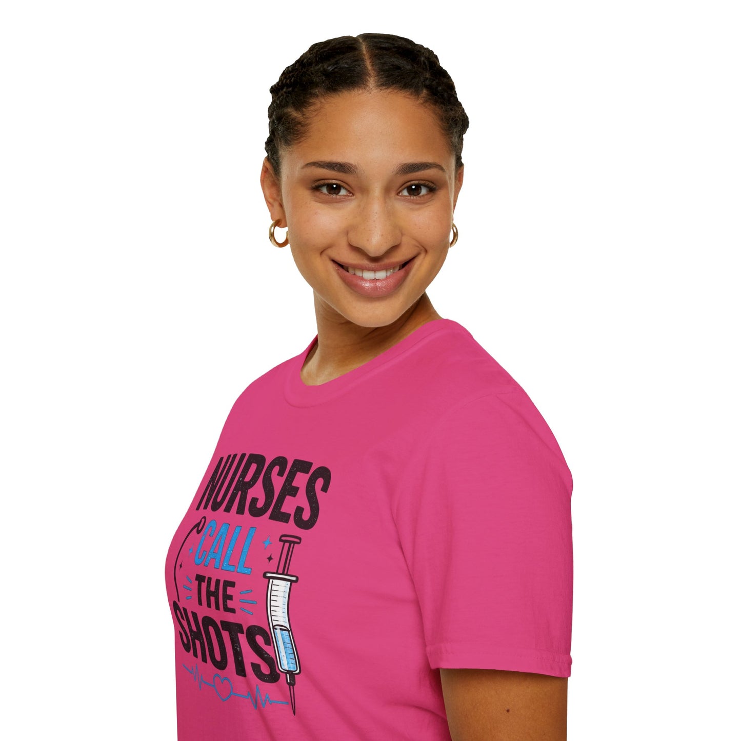 Nurses Call The Shots Shirt Funny Nurse Gift Medical Humor RN CNA Nursing Tee