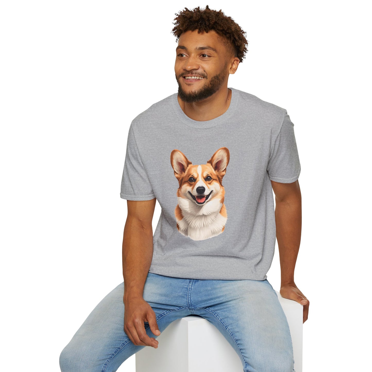 Corgi Dog Portrait Shirt – Corgi Dog Lover Gift, Cute Dog Mom Tee, Dog Dad Shirt, Pet Breed Apparel