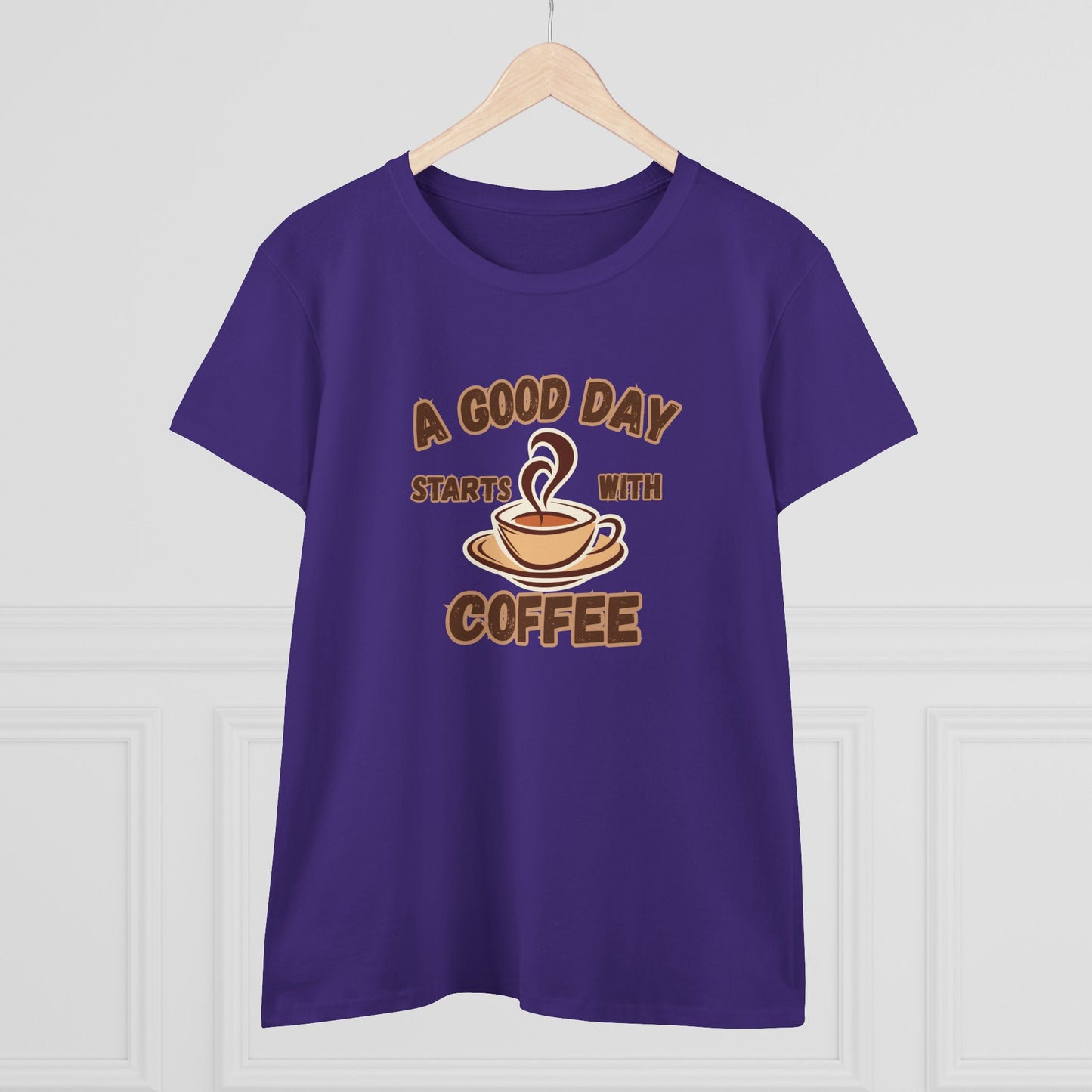 A Good Day Starts with Coffee Shirt, Funny Coffee Shirt, Mother's Day Gift, Coffee Lover Gift, Mom Gift, Coffee Drinker Gift, Mother Gift