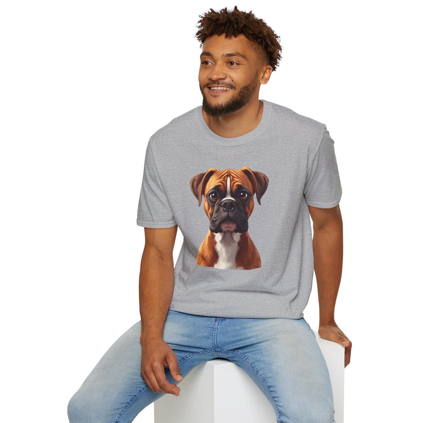 Boxer Dog Portrait Shirt – Boxer Dog Lover Gift, Cute Dog Mom Tee, Dog Dad Shirt, Pet Breed Apparel