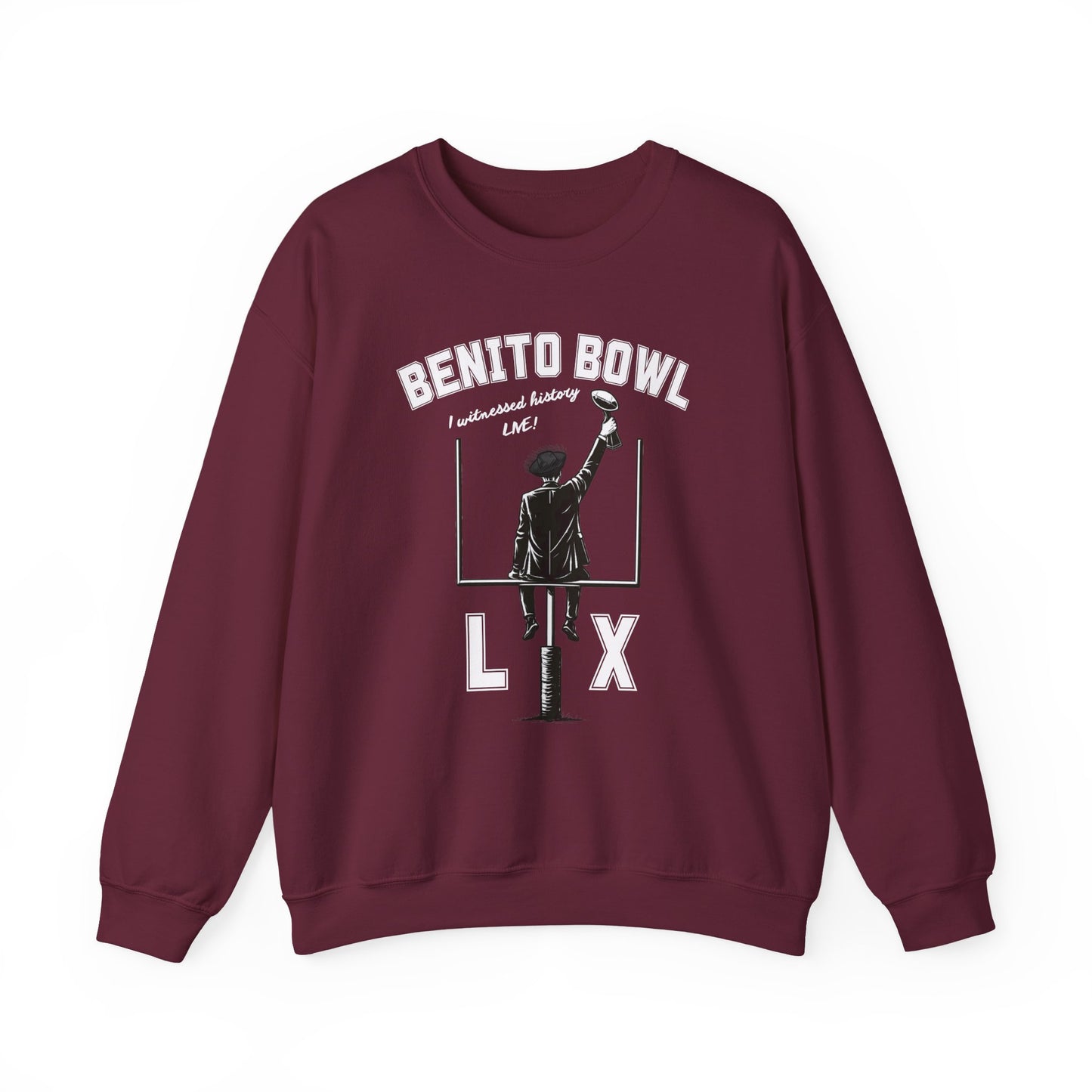 Benito Bowl LX Witnessed History Live Halftime Sweatshirt, Football Fan Gift, Benito Sweatshirt, Puerto Rico Boricua Heritage